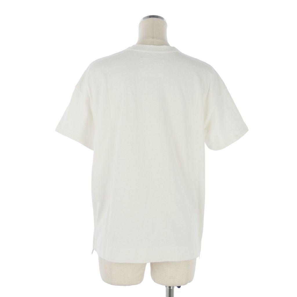 サカイ sacai Tシャツ カットソー ロゴプリント サイドジップ 半袖 1