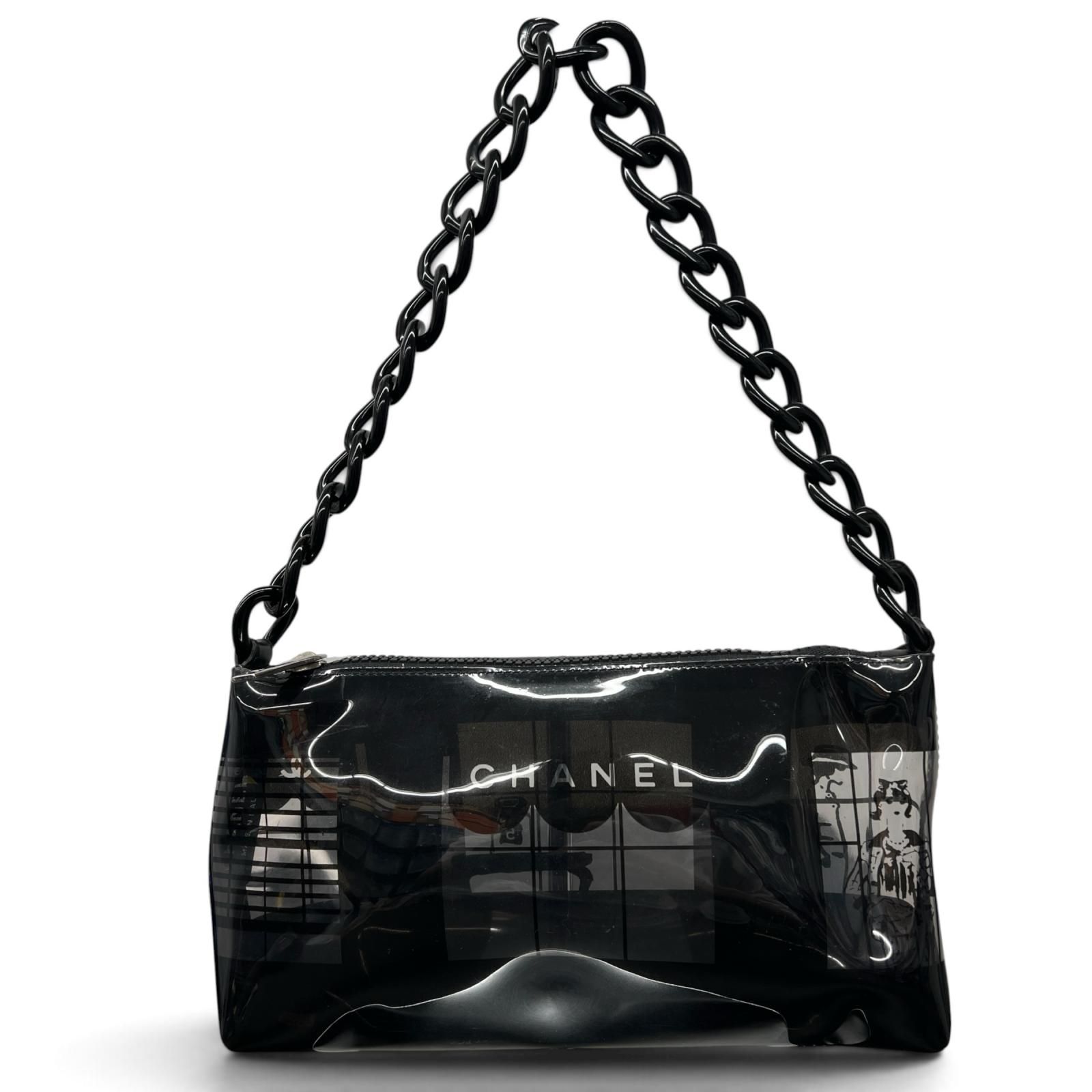 CHANEL 希少 シャネル ウインドウズライン プラスチックチェーン
