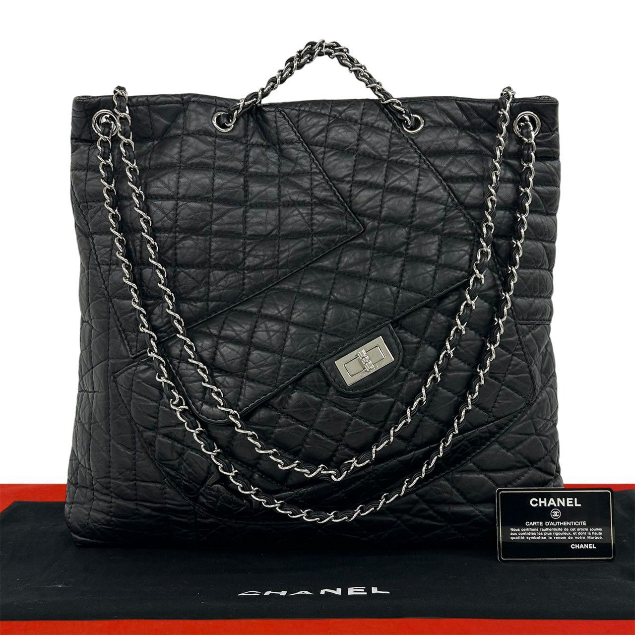 極 美品 袋付き カード シール有 13番台 CHANEL シャネル 2.55