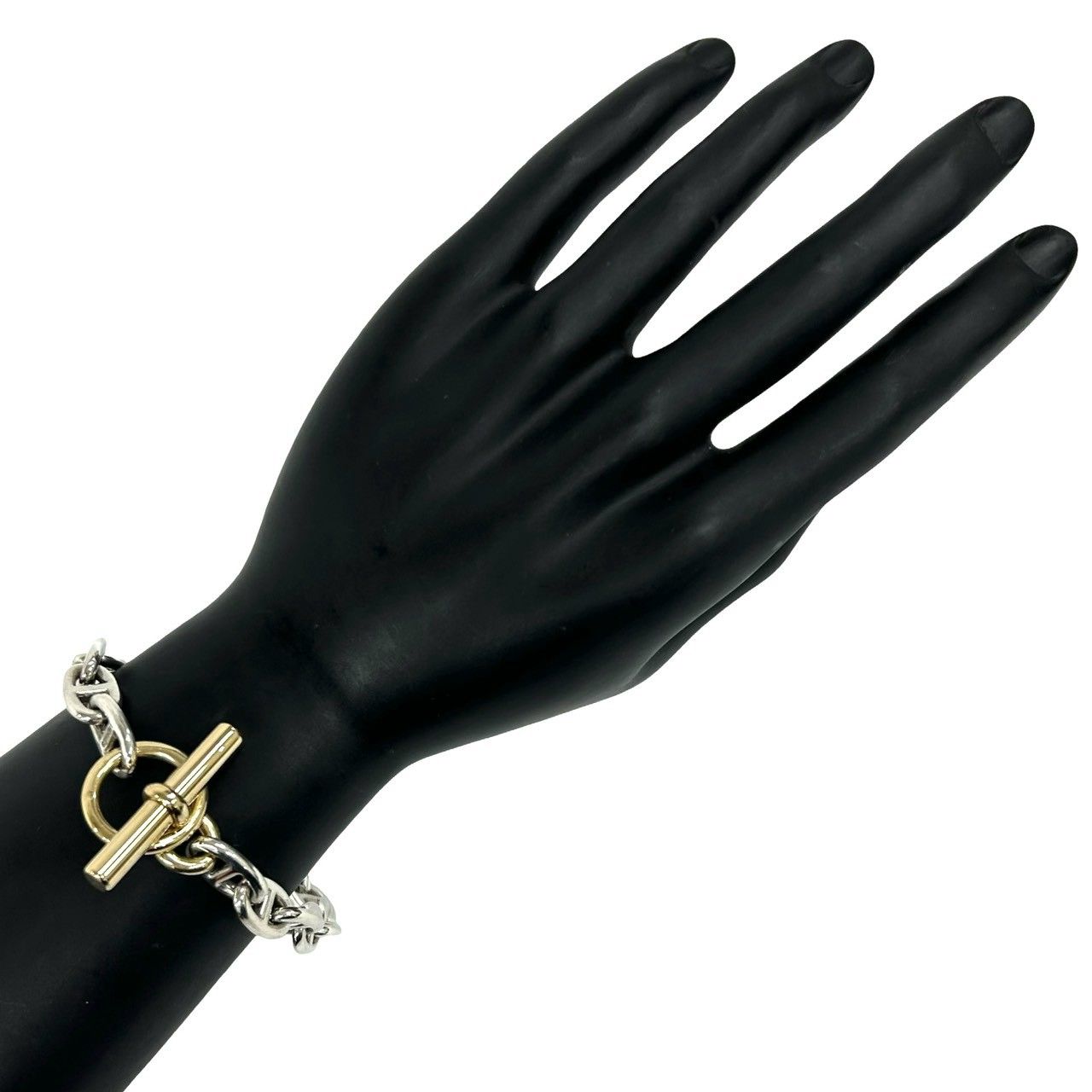 極 美品 HERMES エルメス シェーヌダンクル MM 17コマ ブレスレット