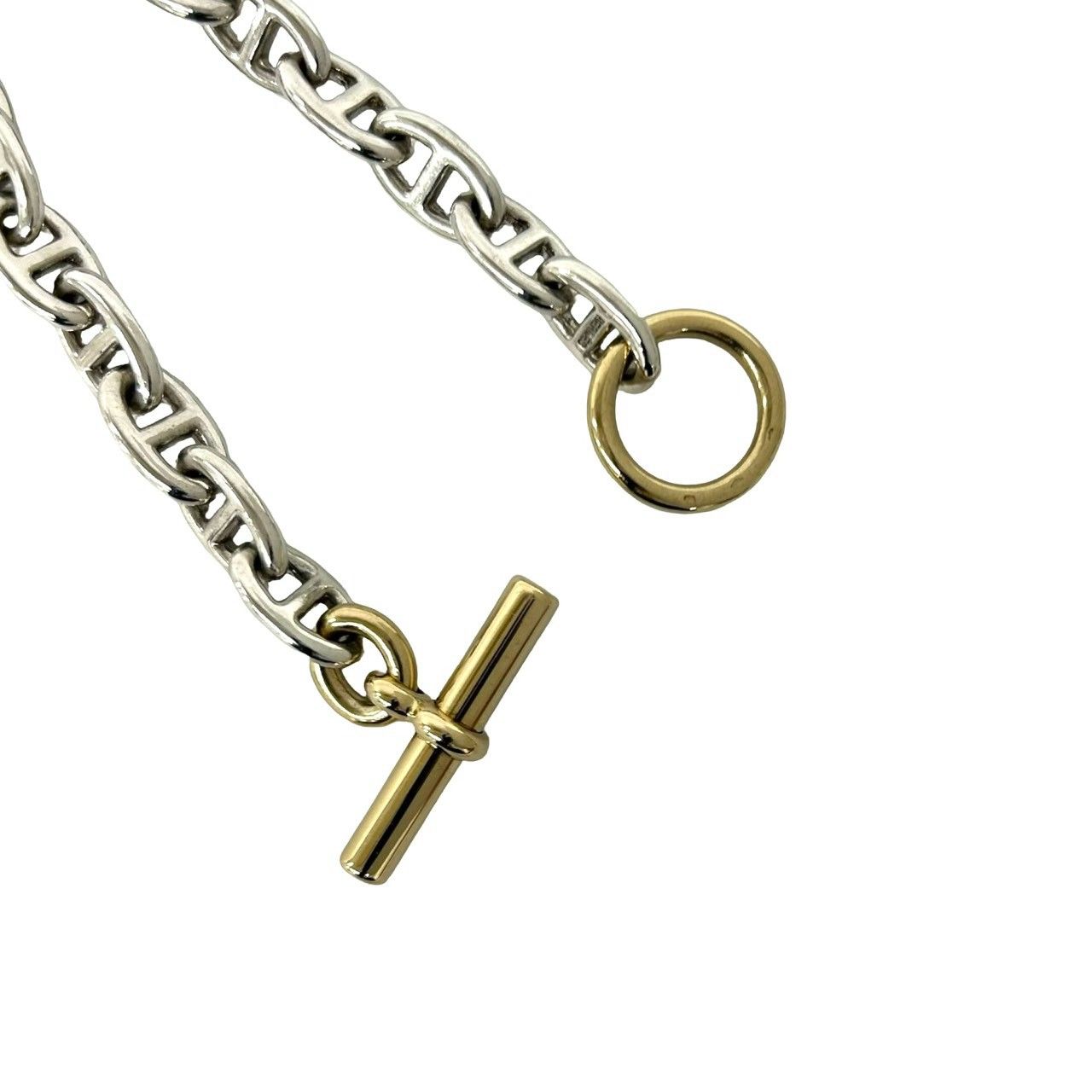 極 美品 HERMES エルメス シェーヌダンクル MM 17コマ ブレスレット
