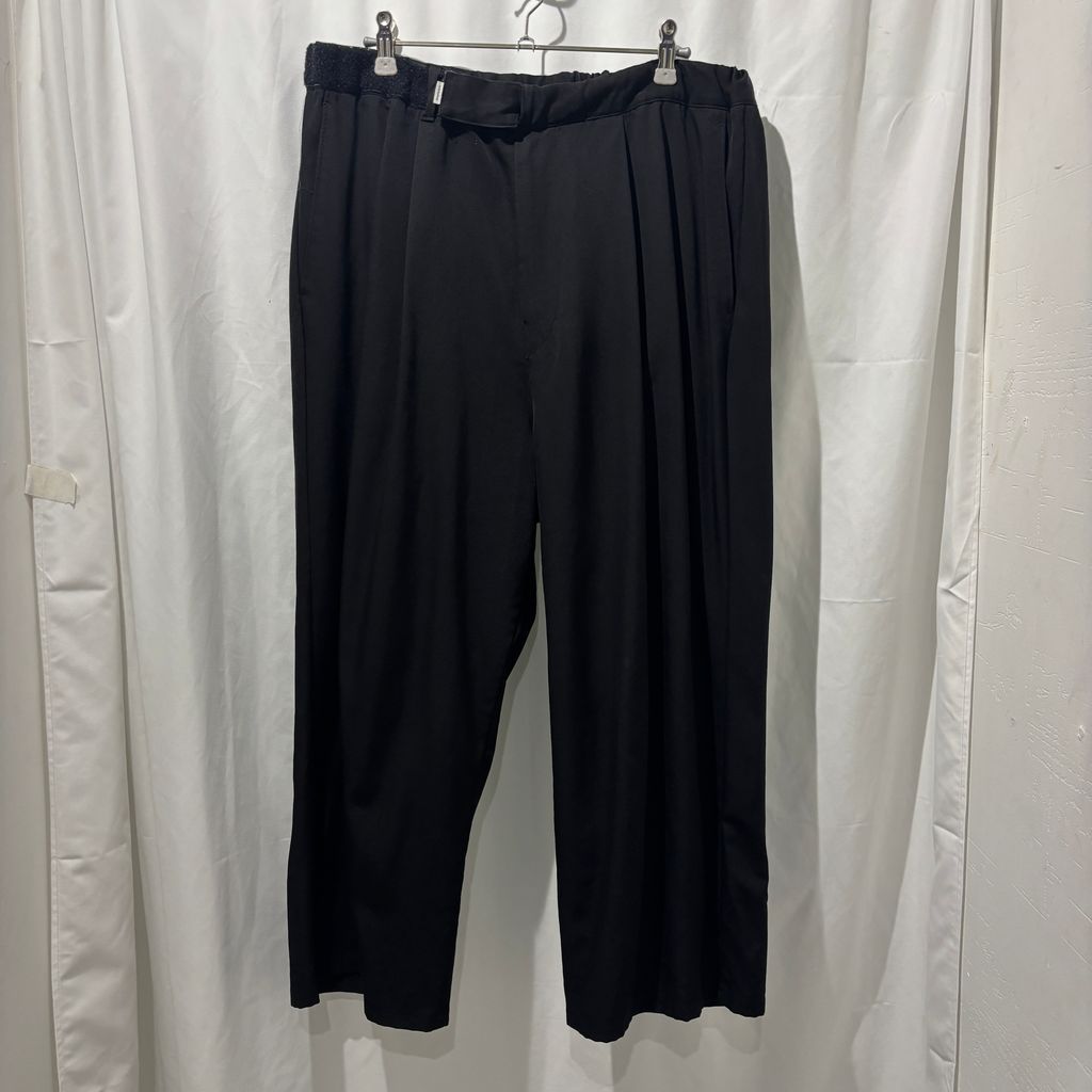 Graphpaper グラフペーパー Selvage Wool Wide Tuck Cook Pants