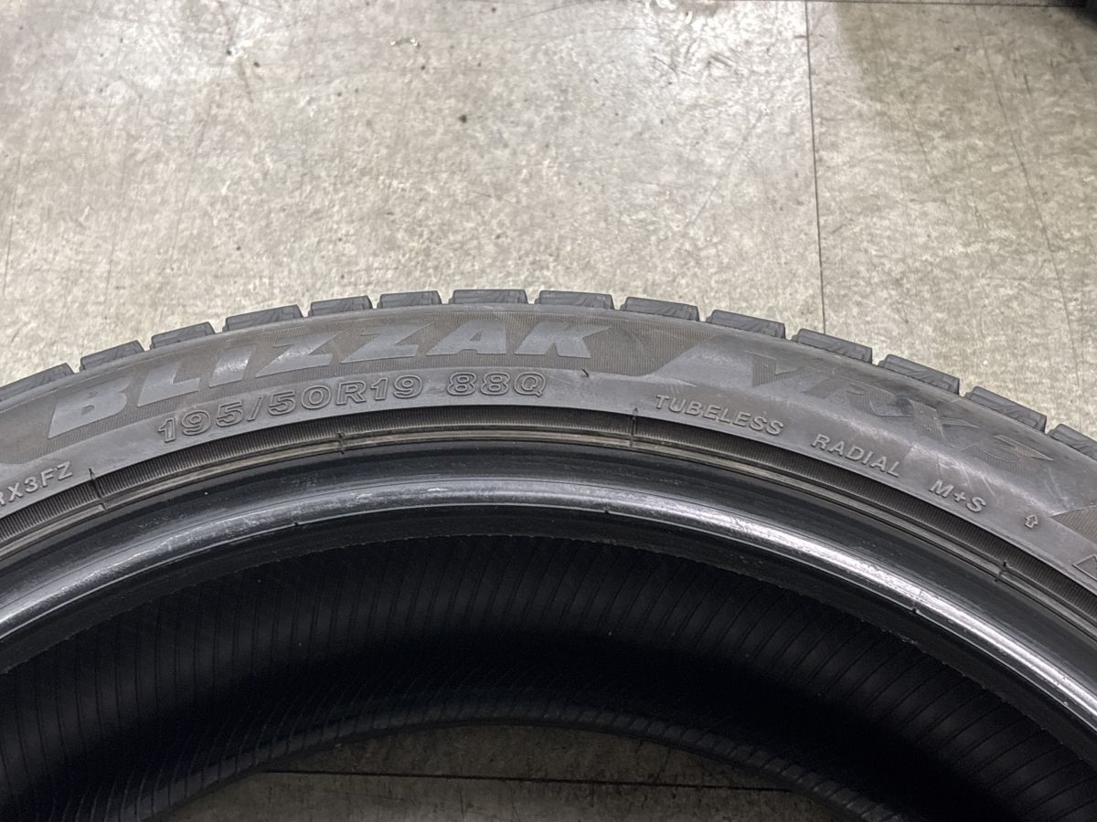 バリ溝】ブリヂストン ブリザック VRX3 195/50R19 4本セット トヨタ 60