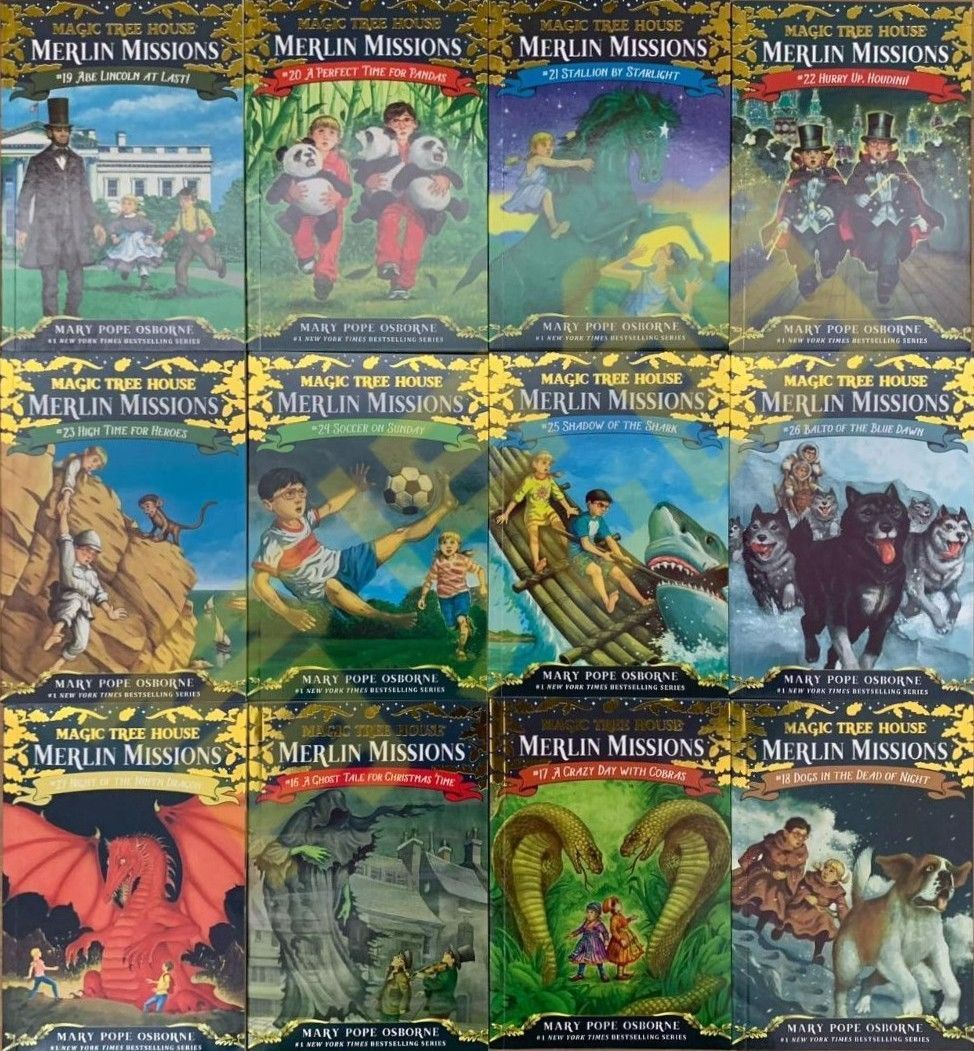 新品 Magic Tree Houseシリーズ2 Merlin Mission 音源付き 洋書