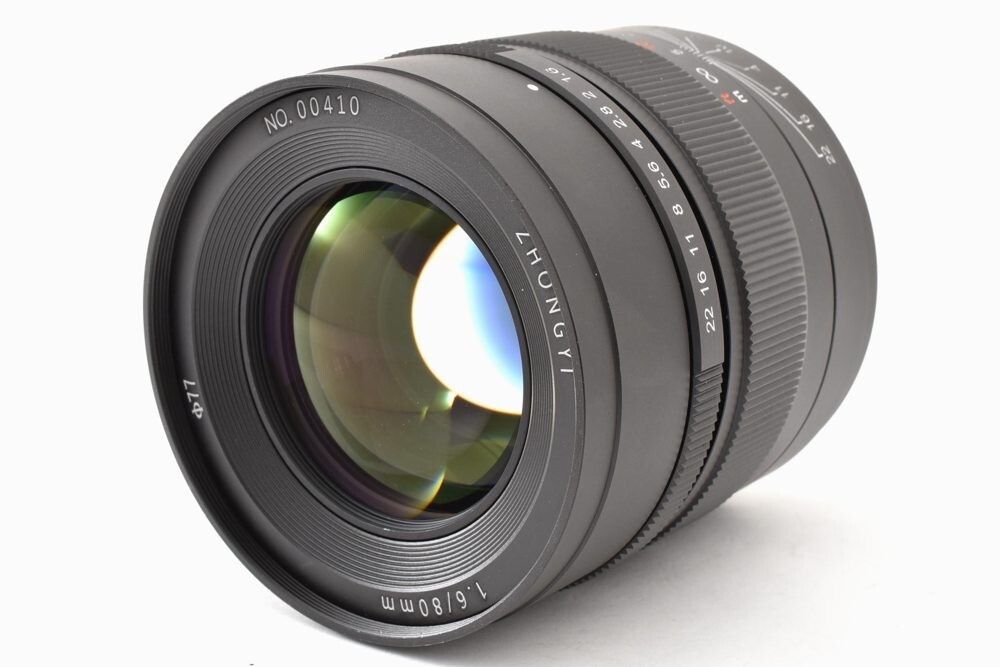 中一光学 Mitakon Speedmaster 80mm F1.6（ハッセルブラッド用）【元箱
