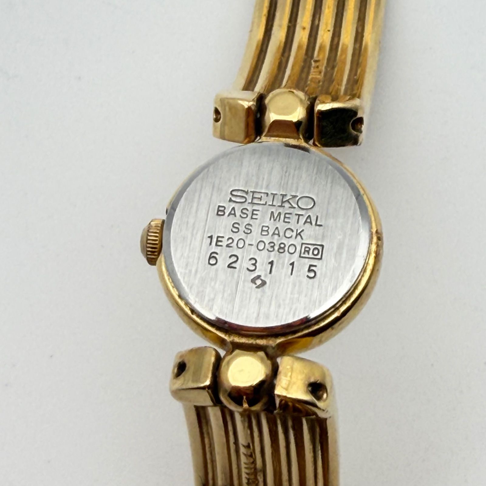 不動品】SEIKO 1E20-0380 セイコー レディース 腕時計 ゴールド