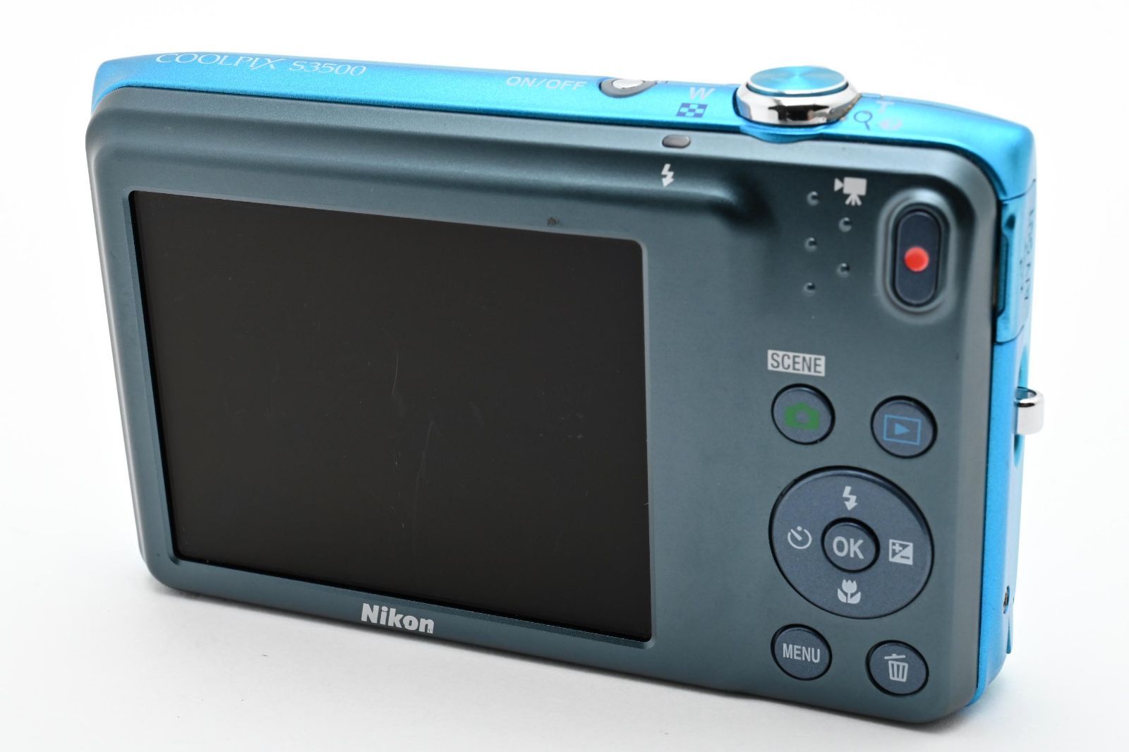 ☆訳あり外観美品☆ ニコン NIKON COOLPIX S3500 ブルー #5935W0943