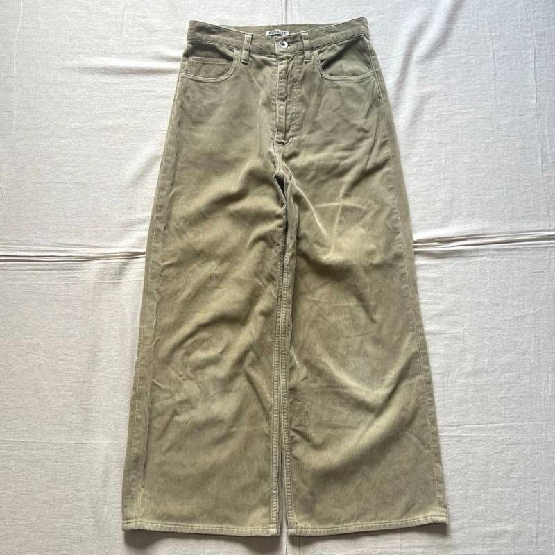 【未使用】AURALEE CORDUROY PANTS コーデュロイパンツ 希少モデル archive AURALEE オーラリー WASHED CORDUROY PANTS
