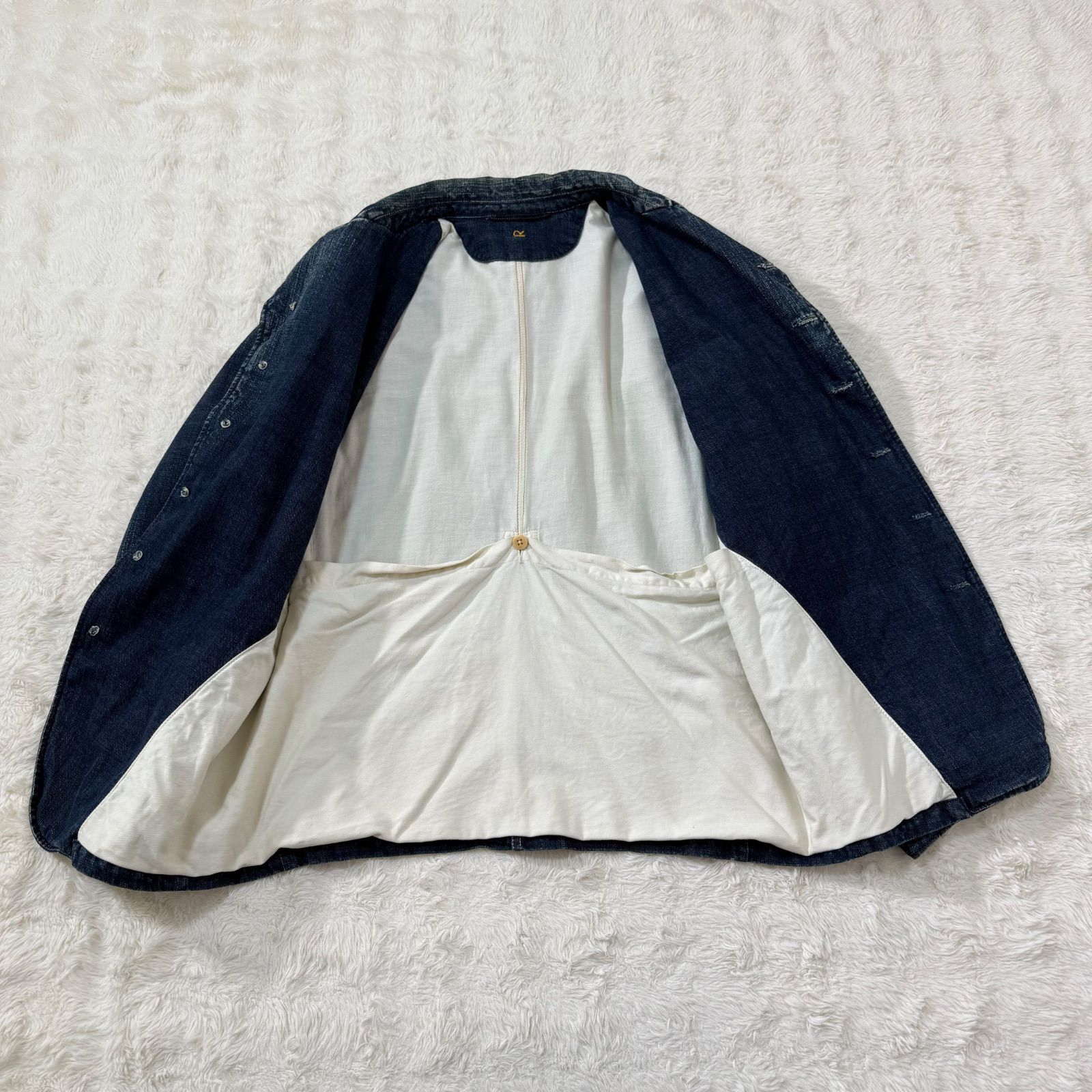45R 45rpm R刺繍 デニム カバーオール ジャケット 大きいサイズ 45R
