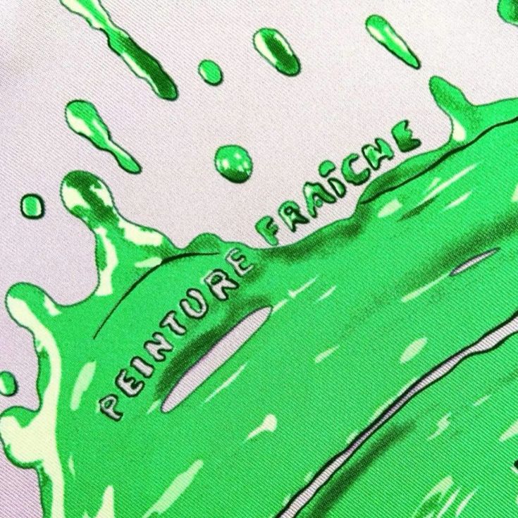 新品未使用 エルメス シルクスカーフ ガヴロッシュ ペンキ塗りたて