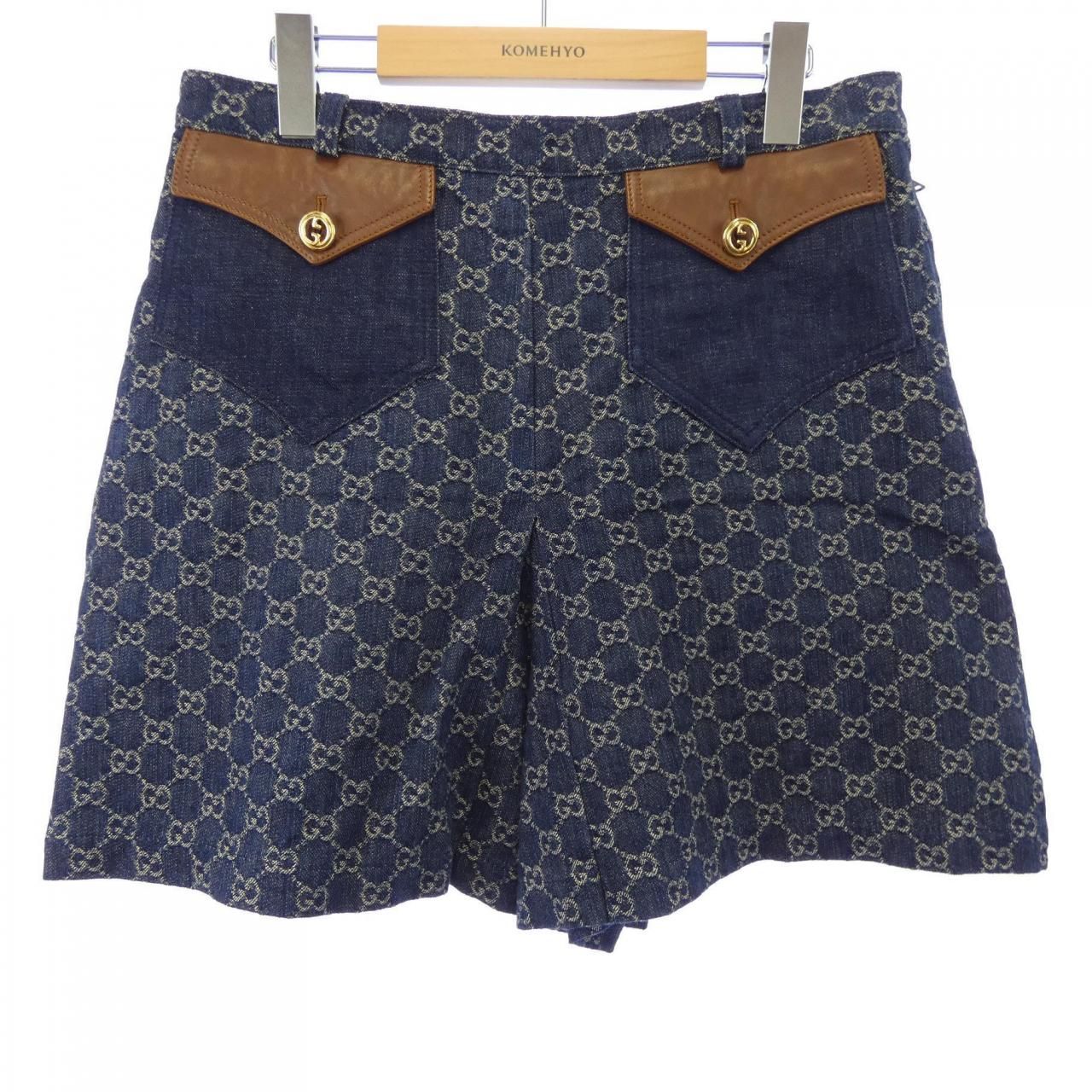 グッチ GUCCI ウォッシュド オーガニックデニム 652661 XDBLL ショートパンツ