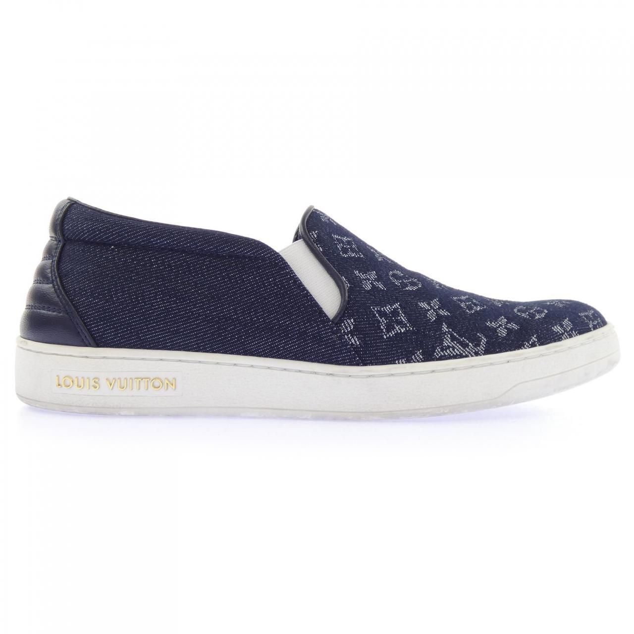 ルイヴィトン LOUIS VUITTON モノグラムデニム スリッポン スニーカー