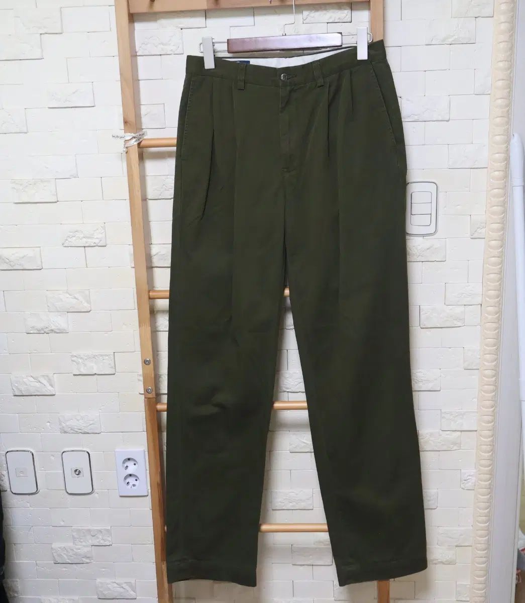 ポロラルフローレン カーキ コットン パンツ