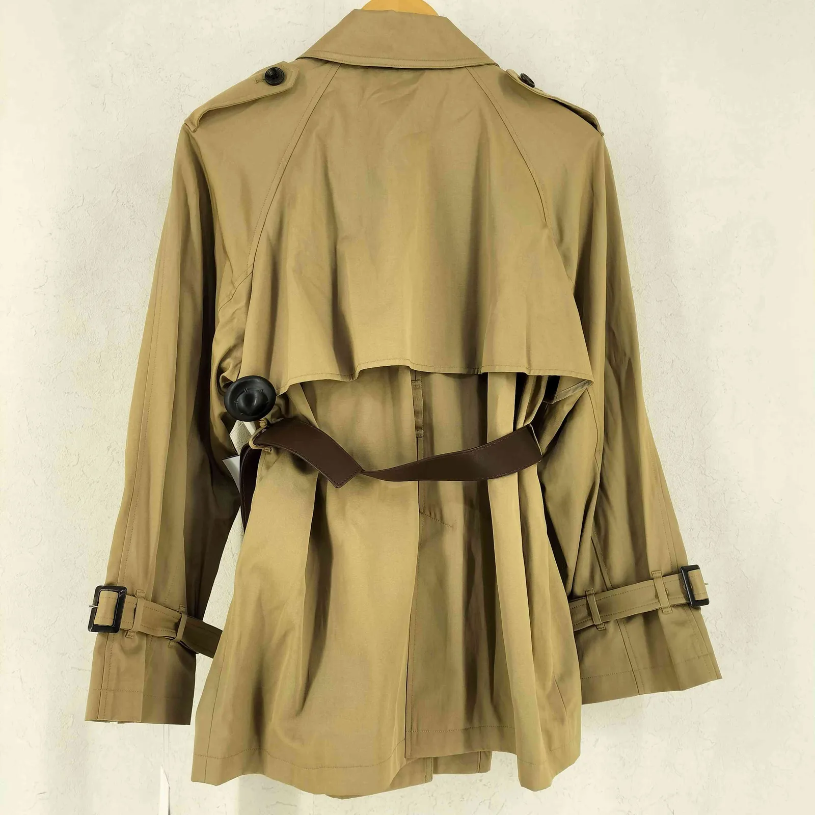 フレイアイディー FRAY I.D 25AW レザーベルトショートトレンチコート