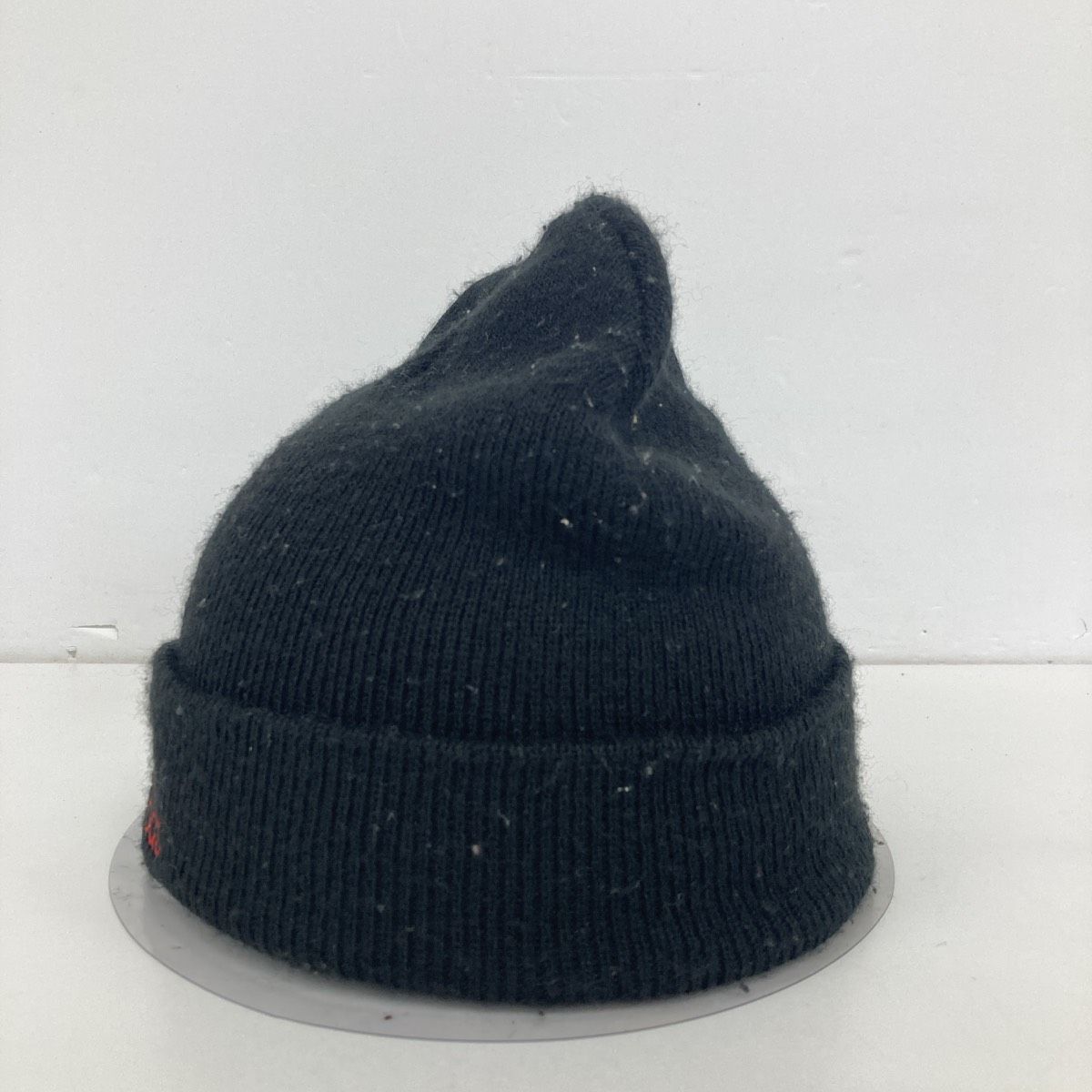 adidas/アディダス ニット帽 OSFZ(54cm-57cm) ブラック×レッド ロゴ