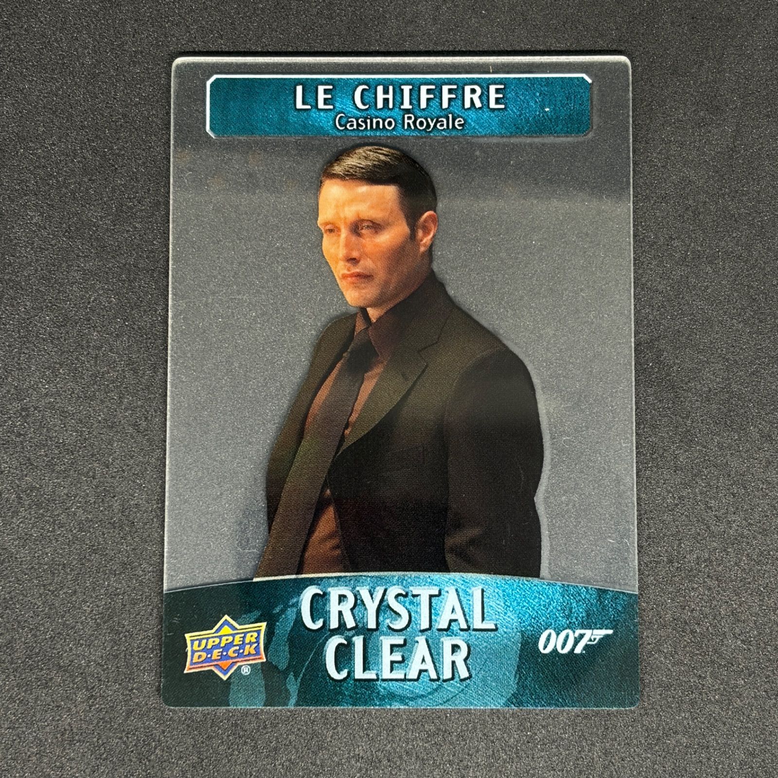 Mads Mikkelsen as Le Chiffre - 2020 Upper Deck James Bond Clear Card #CC-24