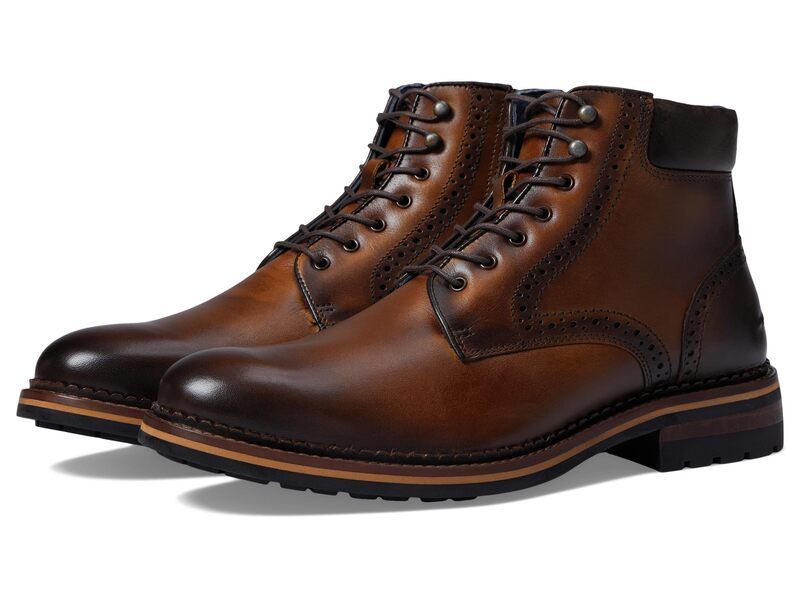 ジョンストンアンドマーフィー メンズ シューズ ブーツ・レインブーツ Johnston Murphy Connelly Plain Toe Boots Tan Full Grain タン