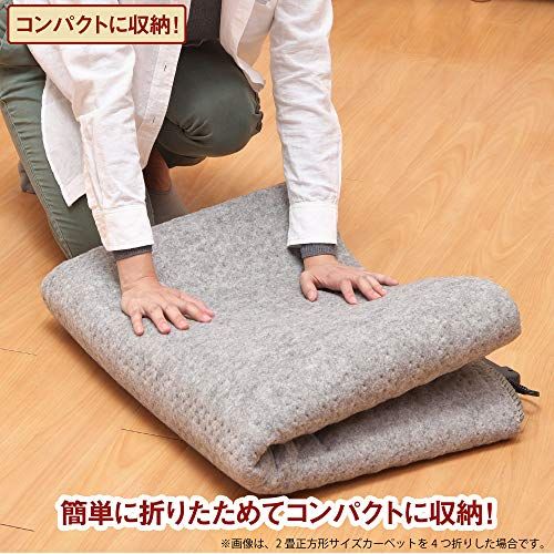 LIFEJOY 電気カーペット 早い者勝ち！お得に購入できるチャンスです。 ライフジョイ ホットカーペット 3畳 電気カーペット 235×195cm ダニ