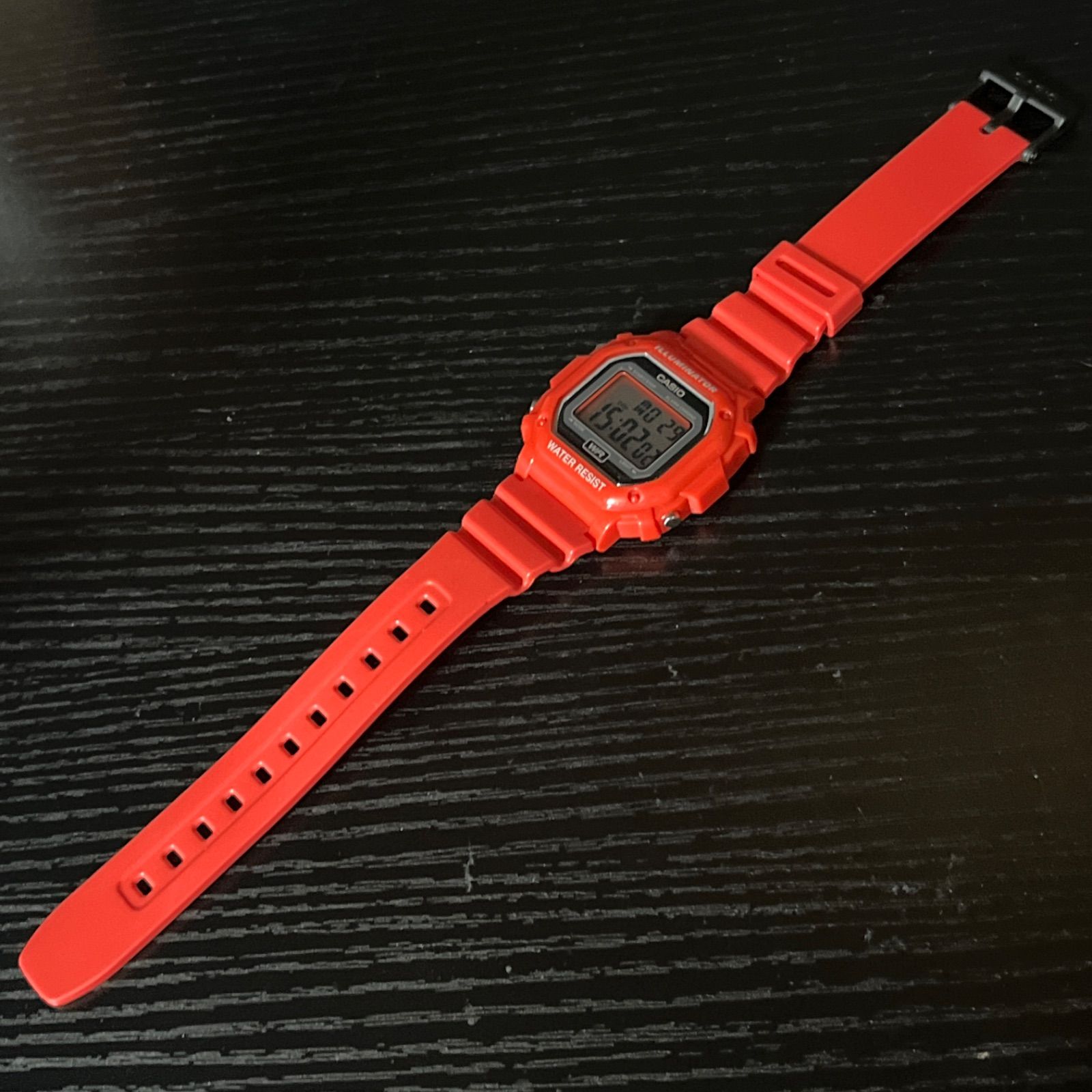 稼働品】 CASIO カシオ 腕時計 F-108WHC レッド ベーシックデザイン