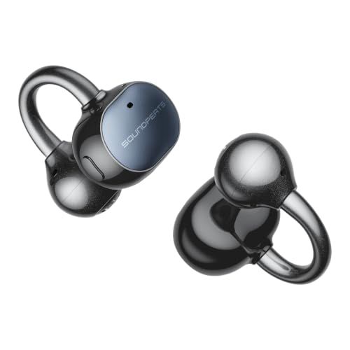 SOUNDPEATS(サウンドピーツ) UU2イヤーカフ イヤホン LDAC対応/ハイレゾ/最大42時間再生/Bluetooth6.0(ブラック）t 500f5d87