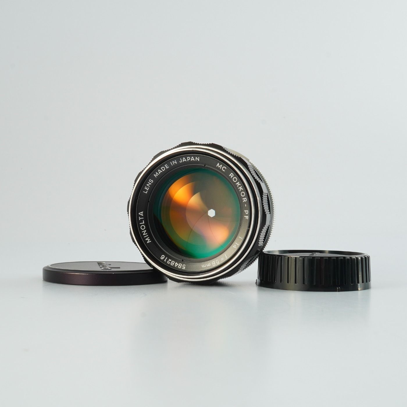 Serviced】 MINOLTA ミノルタ MC ROKKOR-PF 58mm F/1.4 単焦点レンズ