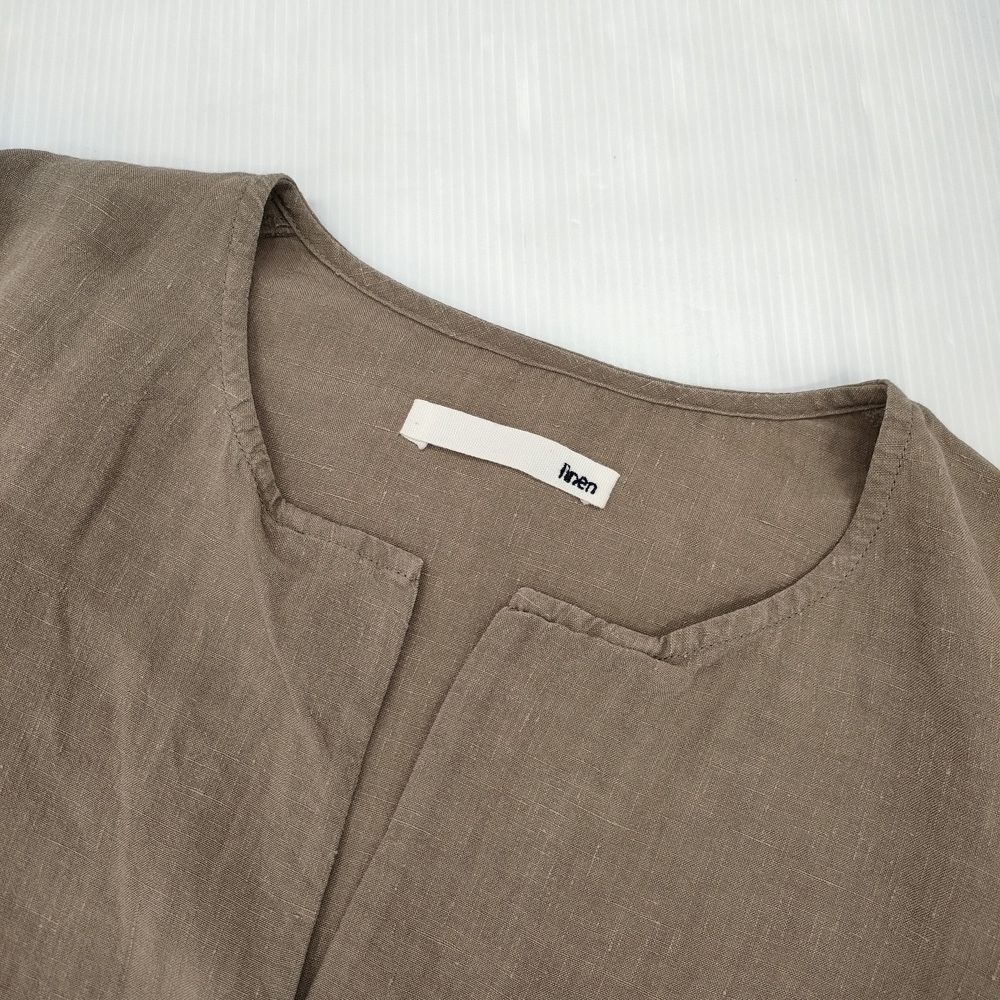 【新品】evam eva リネンポンチョ　ワンピース　えみおわす　ヨーガンレール evam eva linen poncho リネンポンチョ ワンピース 定価28600円
