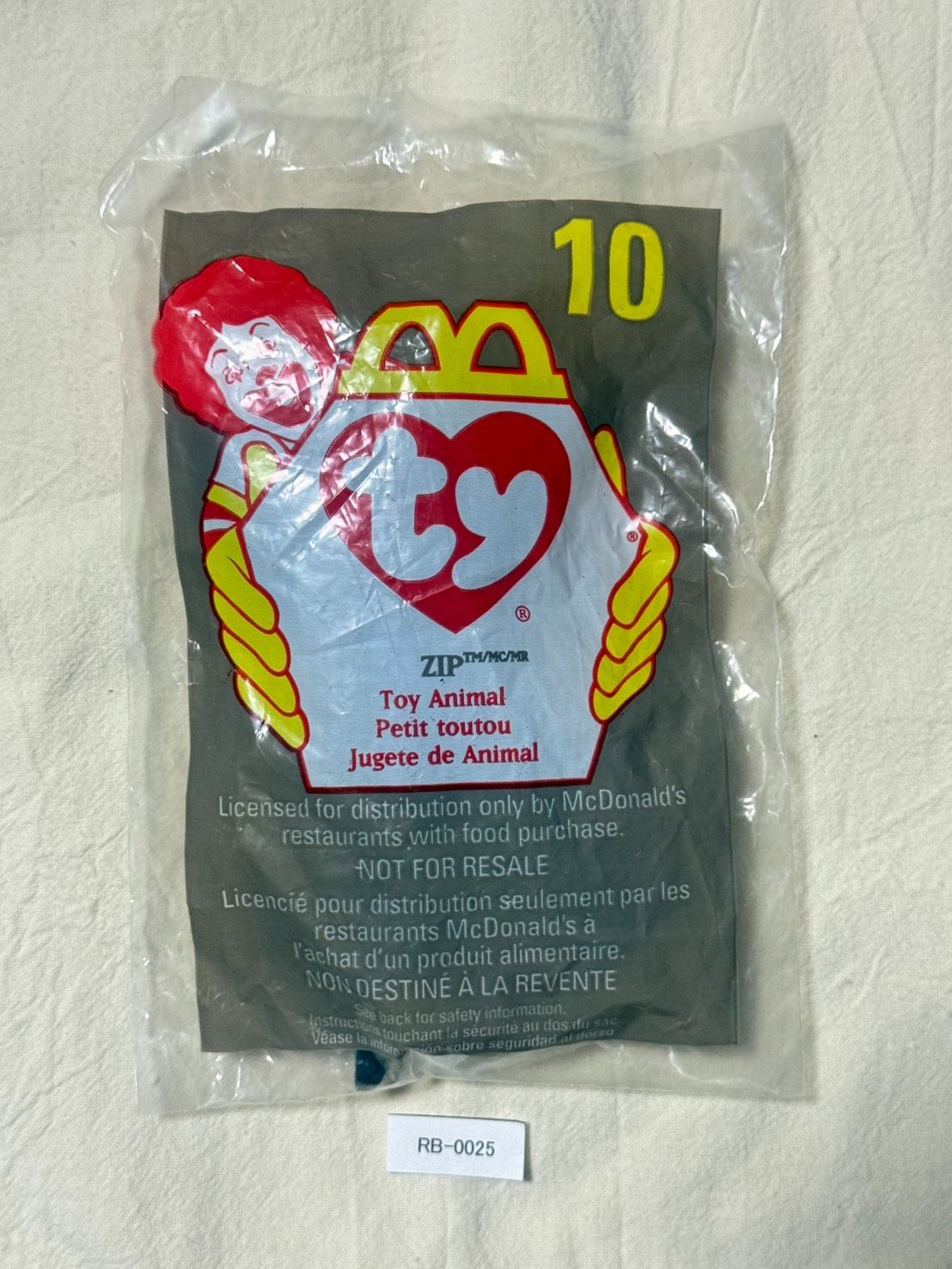 TY】マクドナルド ハッピーミール Beanie Babies No.10 未開封 USA