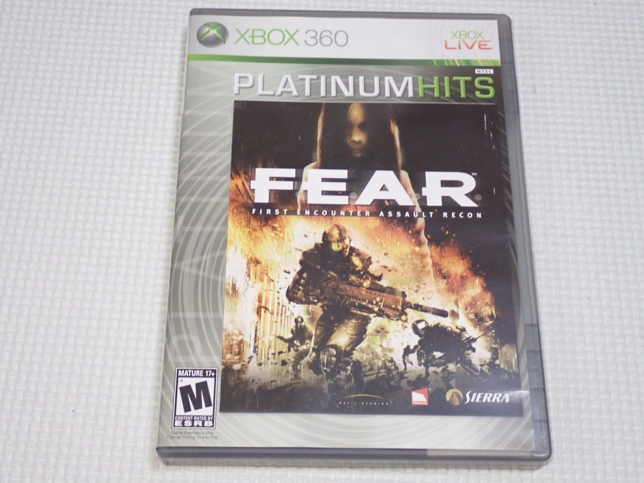 xbox360★F.E.A.R. FIRST ENCOUNTER ASSAULT RECON PLATINUM HITS 海外版 北米版★箱付・説明書付・ソフト付★動作確認済