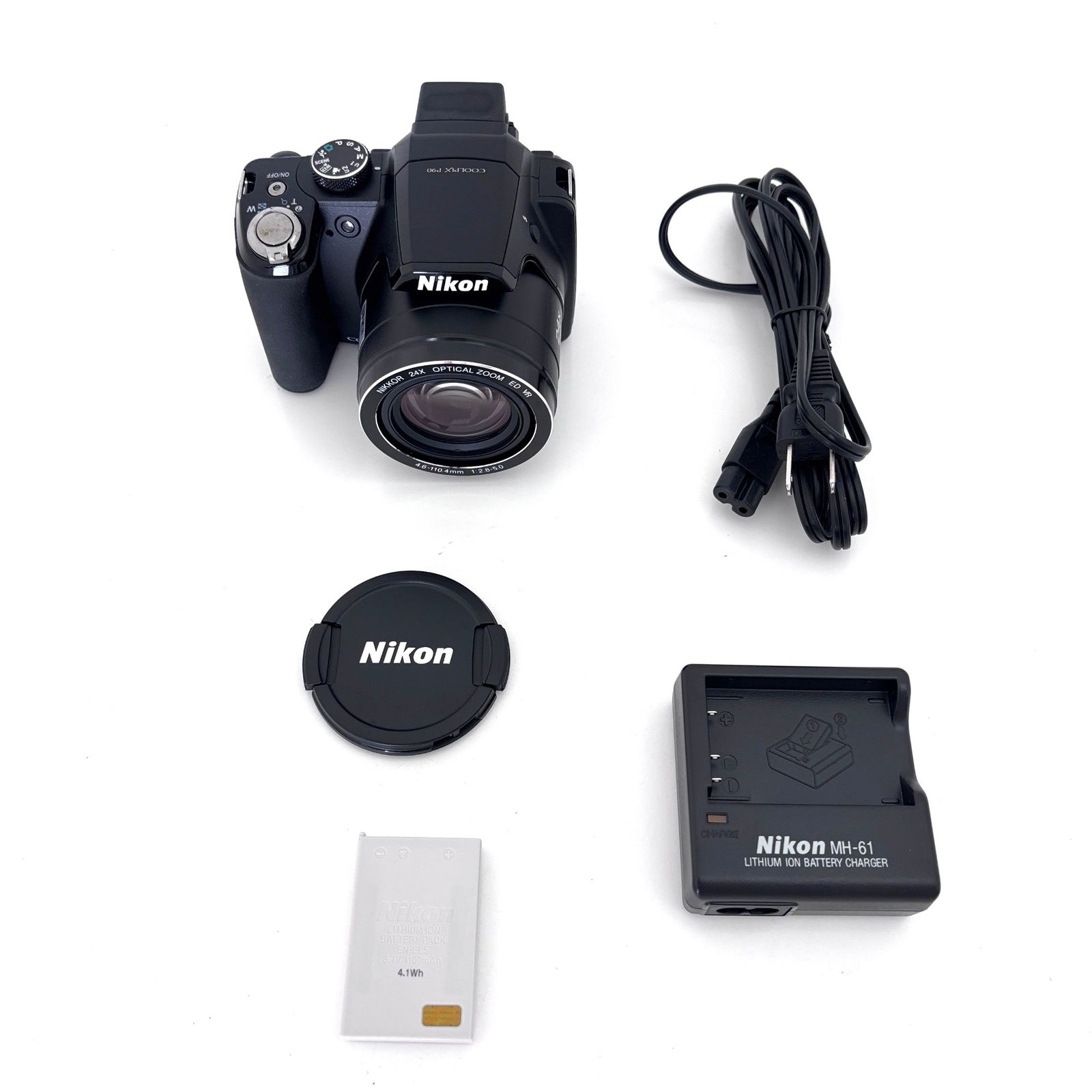 【綺麗です】Nikon COOLPIX P90　バッテリー、チャージャー付 ニコン】Nikon COOLPIX P90 高倍率ズーム コンパクトデジタル ＋ 充電