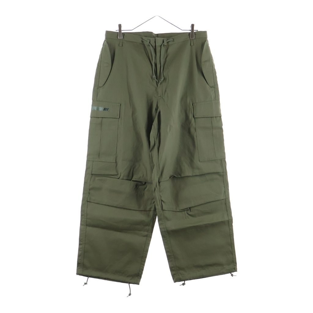 WTAPS (ダブルタップス) 26SS MILT0001 TROUSERS / COTTON. CNVS コットンキャンバス ドローストリング ファティーグトラウザー パンツ オリーブ 261WVDT-PTM02