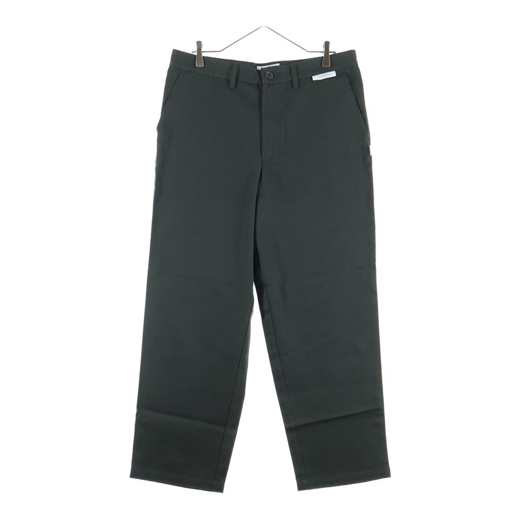 WTAPS (ダブルタップス) 26SS WRKT2001 TROUSERS / COTTON. TWILL 2タック ワークトラウザー ストレートパンツ チャコールグレー 261CWDT-PTM03