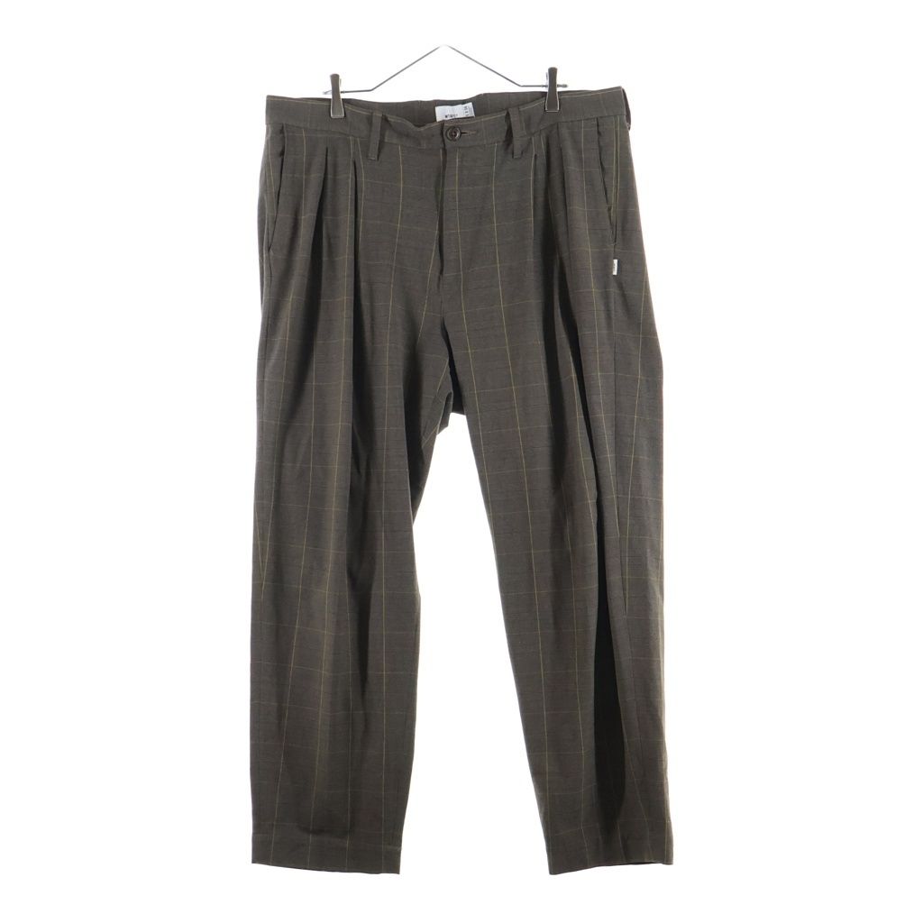 WTAPS (ダブルタップス) 20SS TWO TUCK TROUSERS BROWN スラックス ブラウン 201BRDT-PTM07