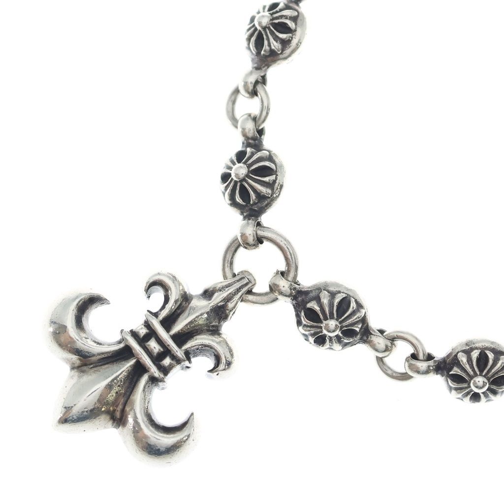 CHROME HEARTS (クロムハーツ) #1 CRSBL BS FLUER クロスボールチェーン BSフレア ネックレス シルバー 337,838円