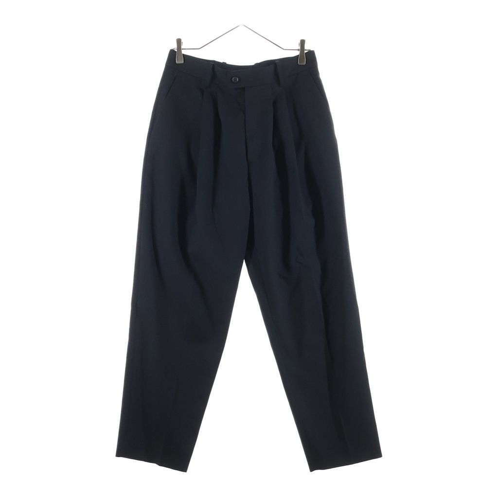Stein (シュタイン) WIDE TAPERED TROUSERS ウールギャバジン ワイドトラウザーズ パンツ ブラック ST278-1