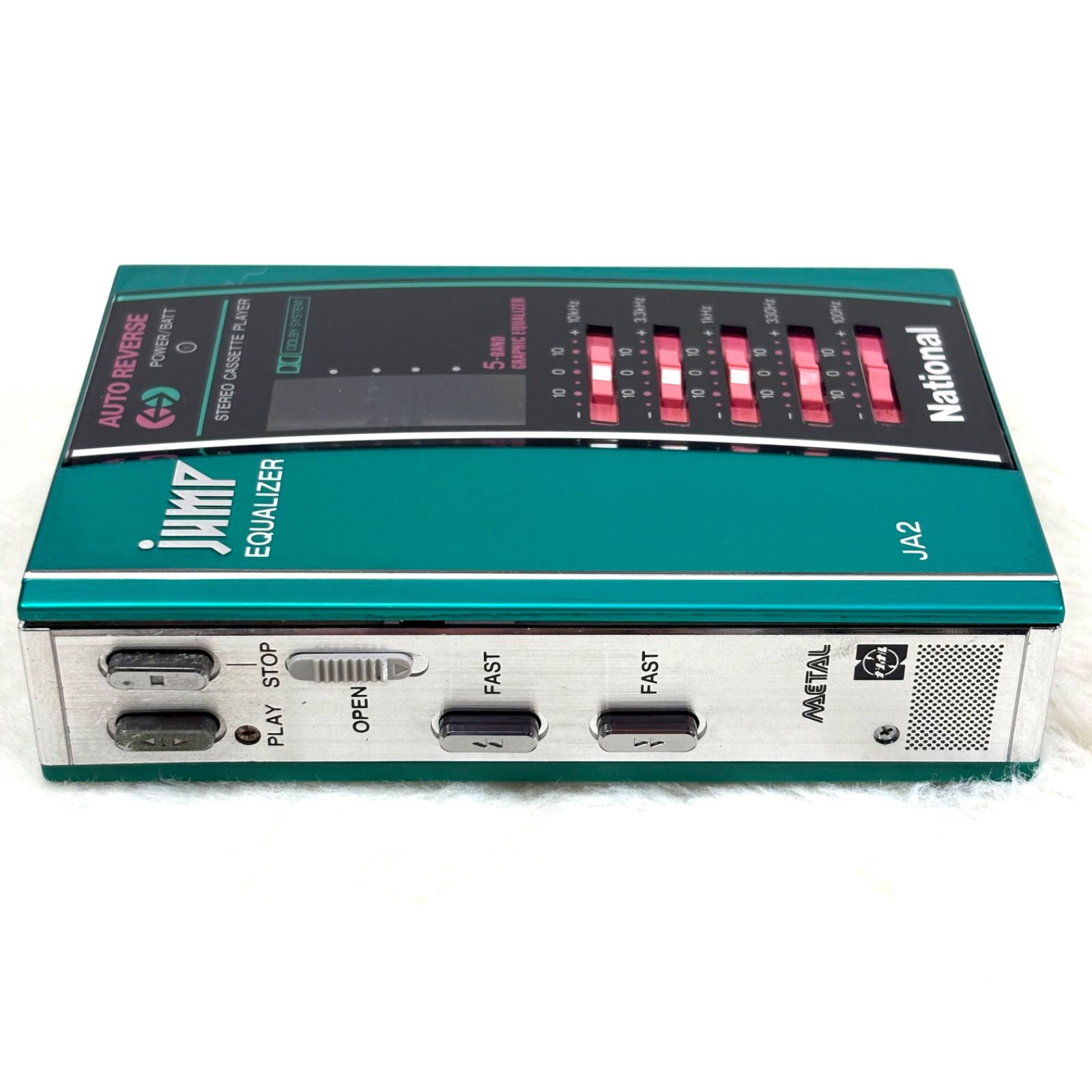極美品】National ナショナル ポータブルカセットプレーヤー jump