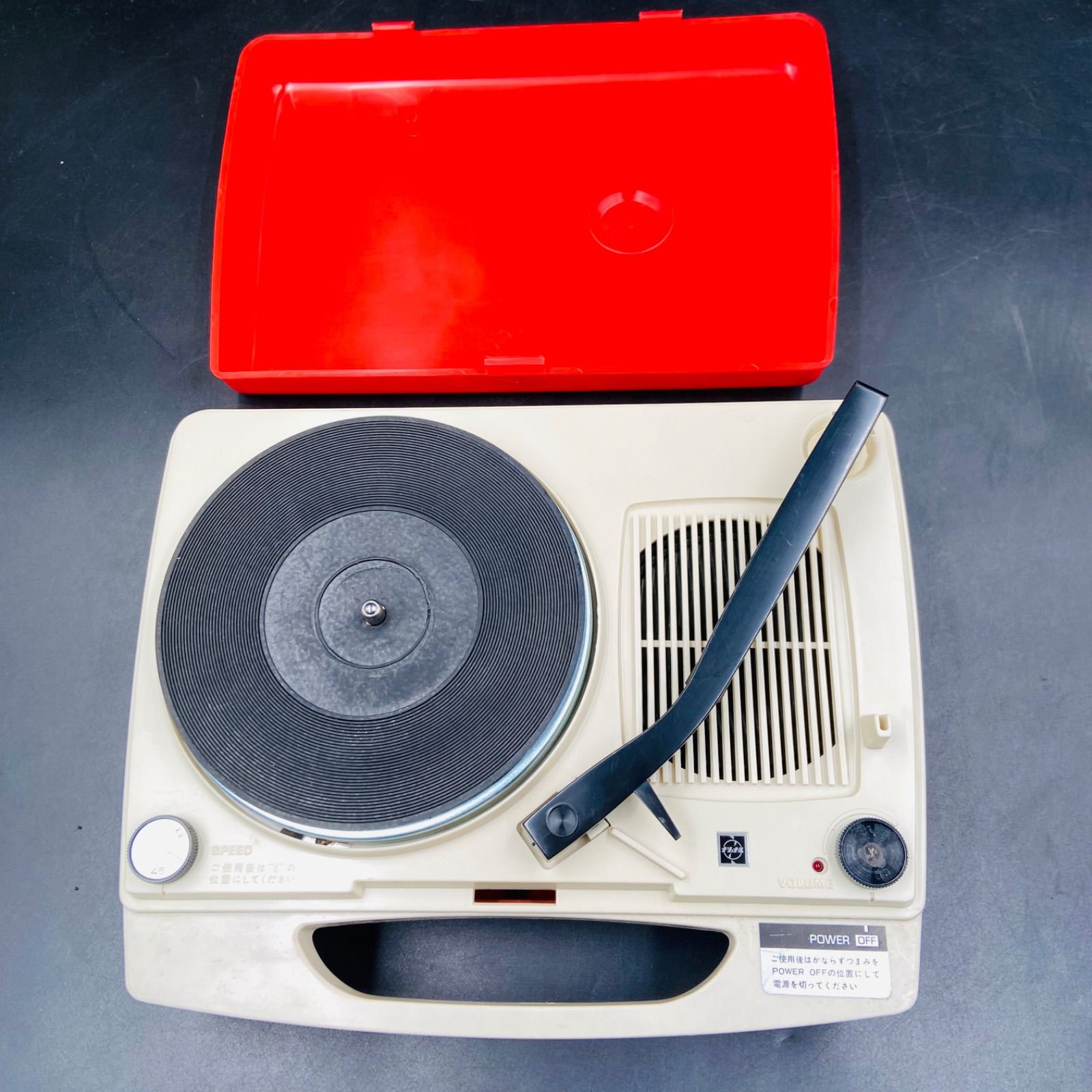 National ポータブルレコードプレーヤー SG-323N 本体 昭和レトロ