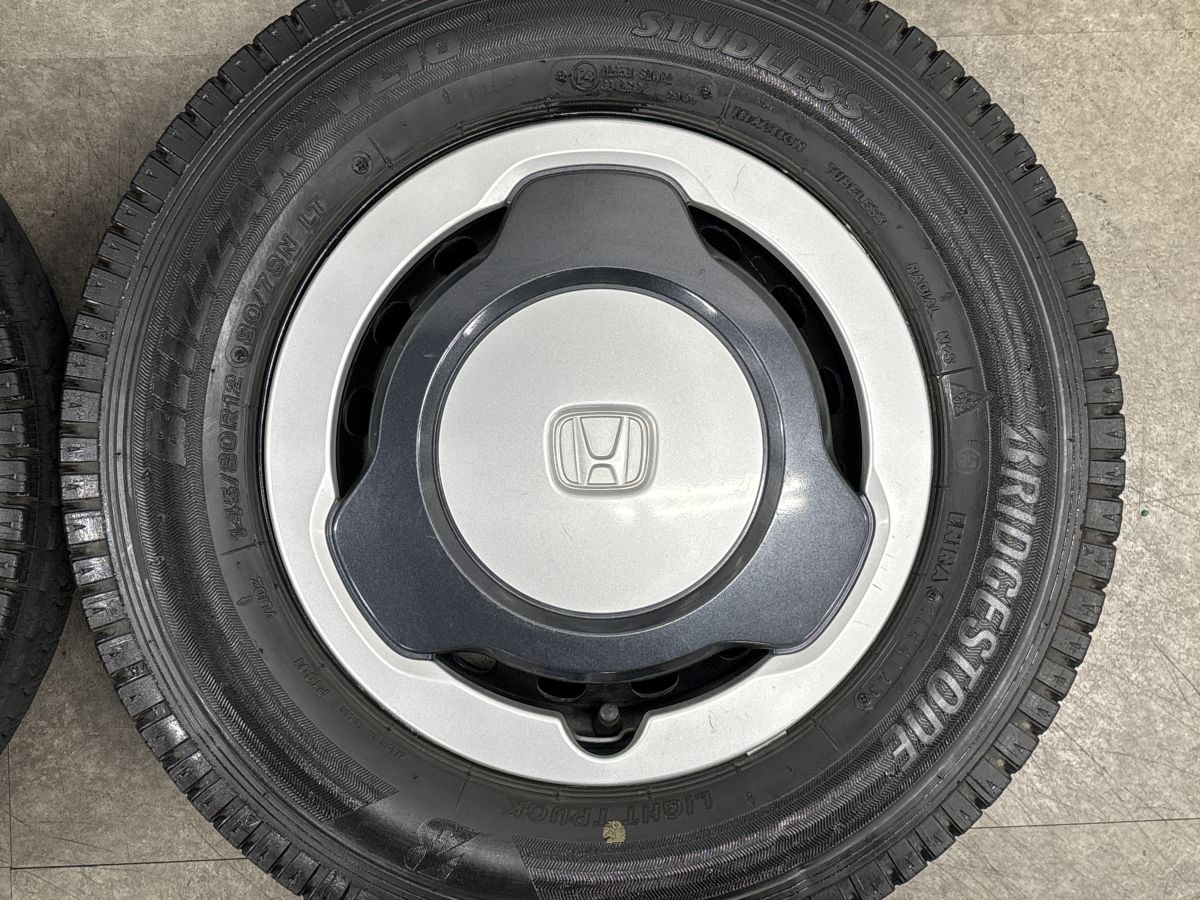 良好品】ホンダ N-VAN 純正 12in 4.00B +40 PCD100 ブリヂストン