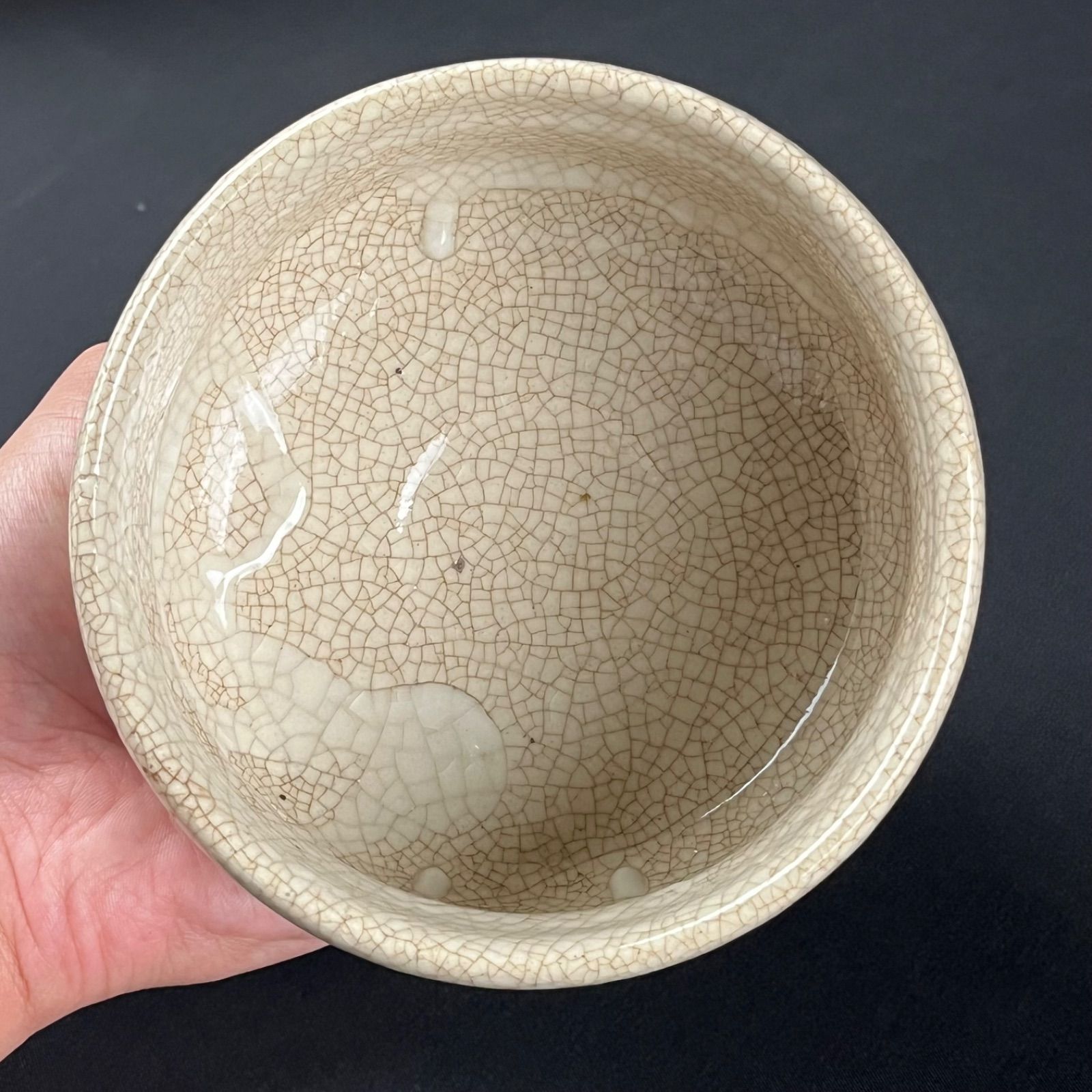 八代 加藤宇助 瀬戸 秋坂窯 志野焼 茶碗 共箱 茶道具 抹茶碗 骨董