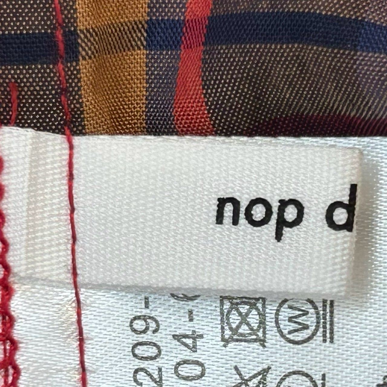 新品 タグ付き nop de nod ノップドゥノッド チェック柄 セットアップ