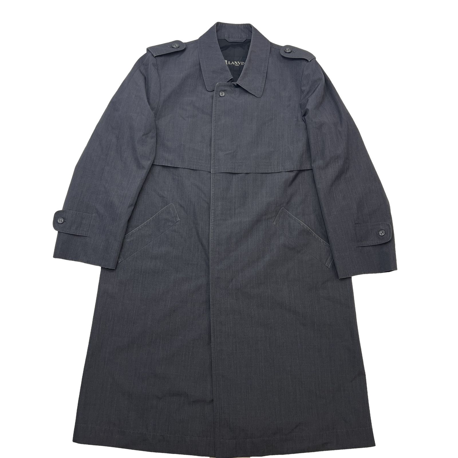 ランバン LANVIN トレンチコート ロングコート メンズ L相当