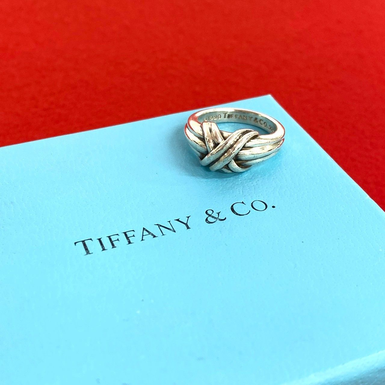 極 美品 TIFFANY&Co. ティファニー ヴィンテージ シグネチャー リング