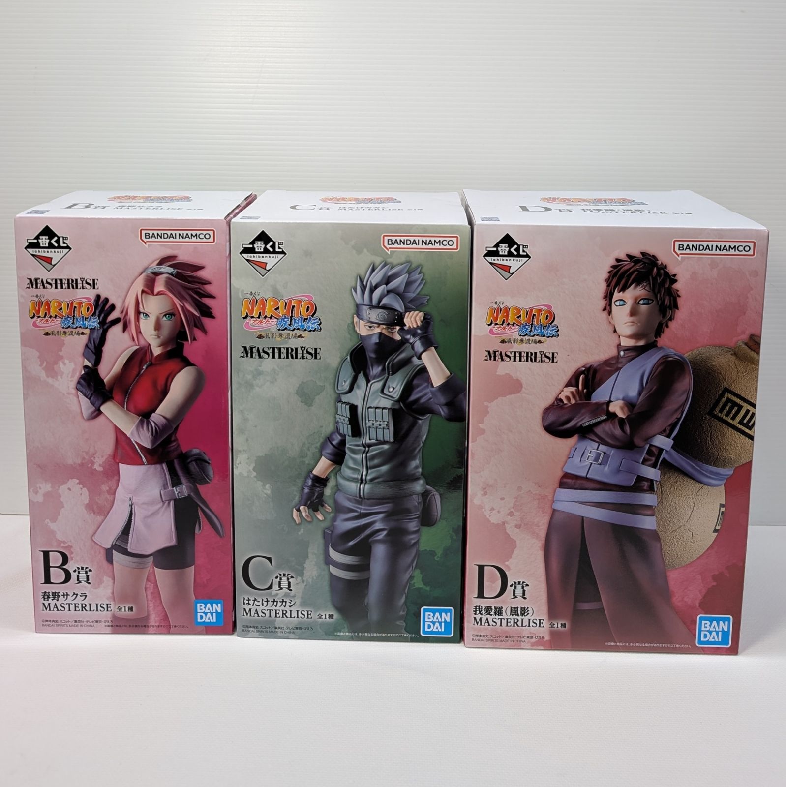一番くじ NARUTO 風影奪還編 サクラ カカシ 我愛羅 一番くじ NARUTO疾風伝 風影奪還編 サクラ カカシ 我愛羅 - メルカリ