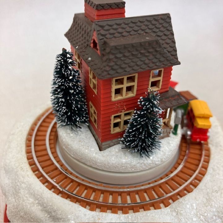 希少 Enesco エネスコ クリスマスオルゴール 雪だるまと列車