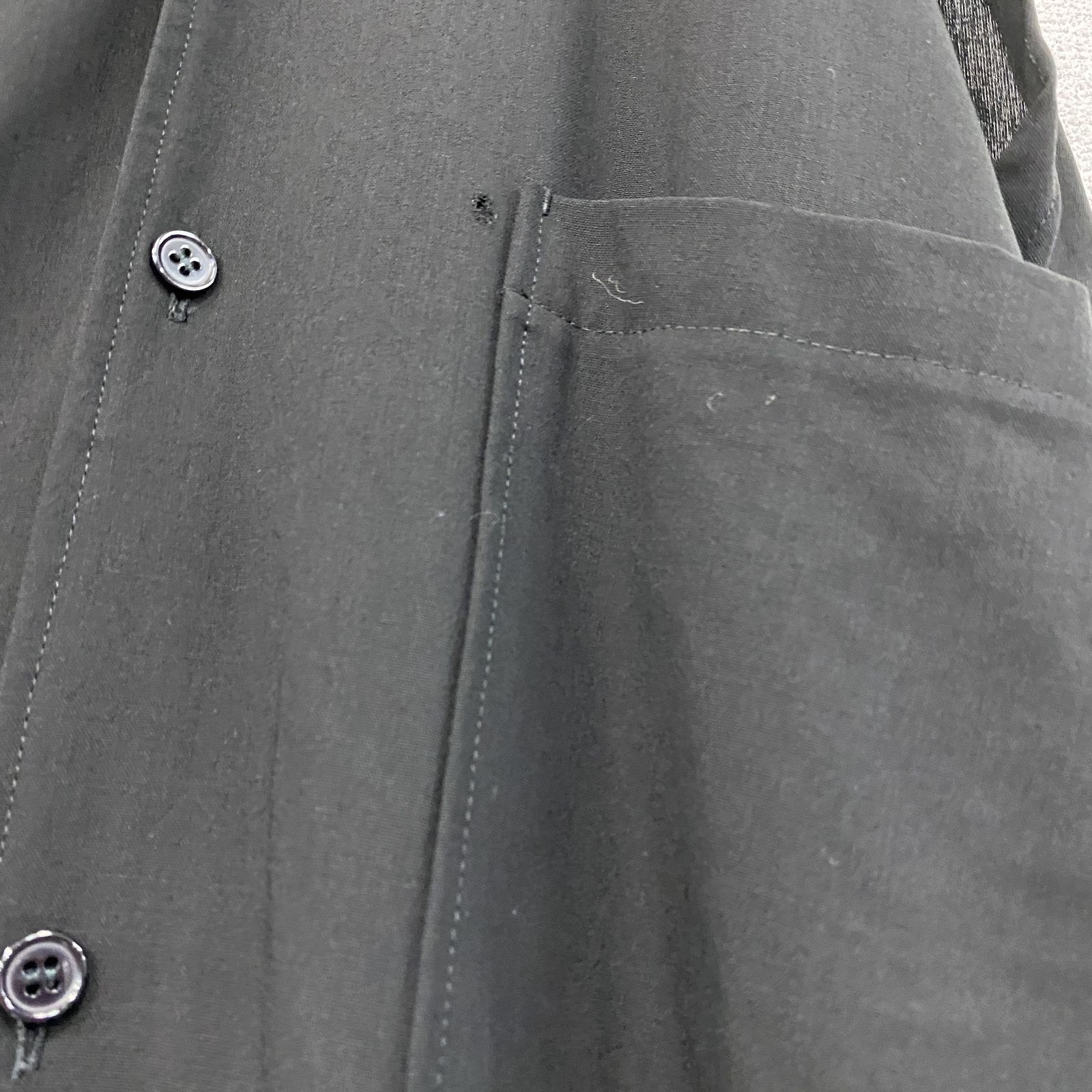 Y's Yohji Yamamoto ワイズ ノースリーブシャツワンピース 黒 ブラック