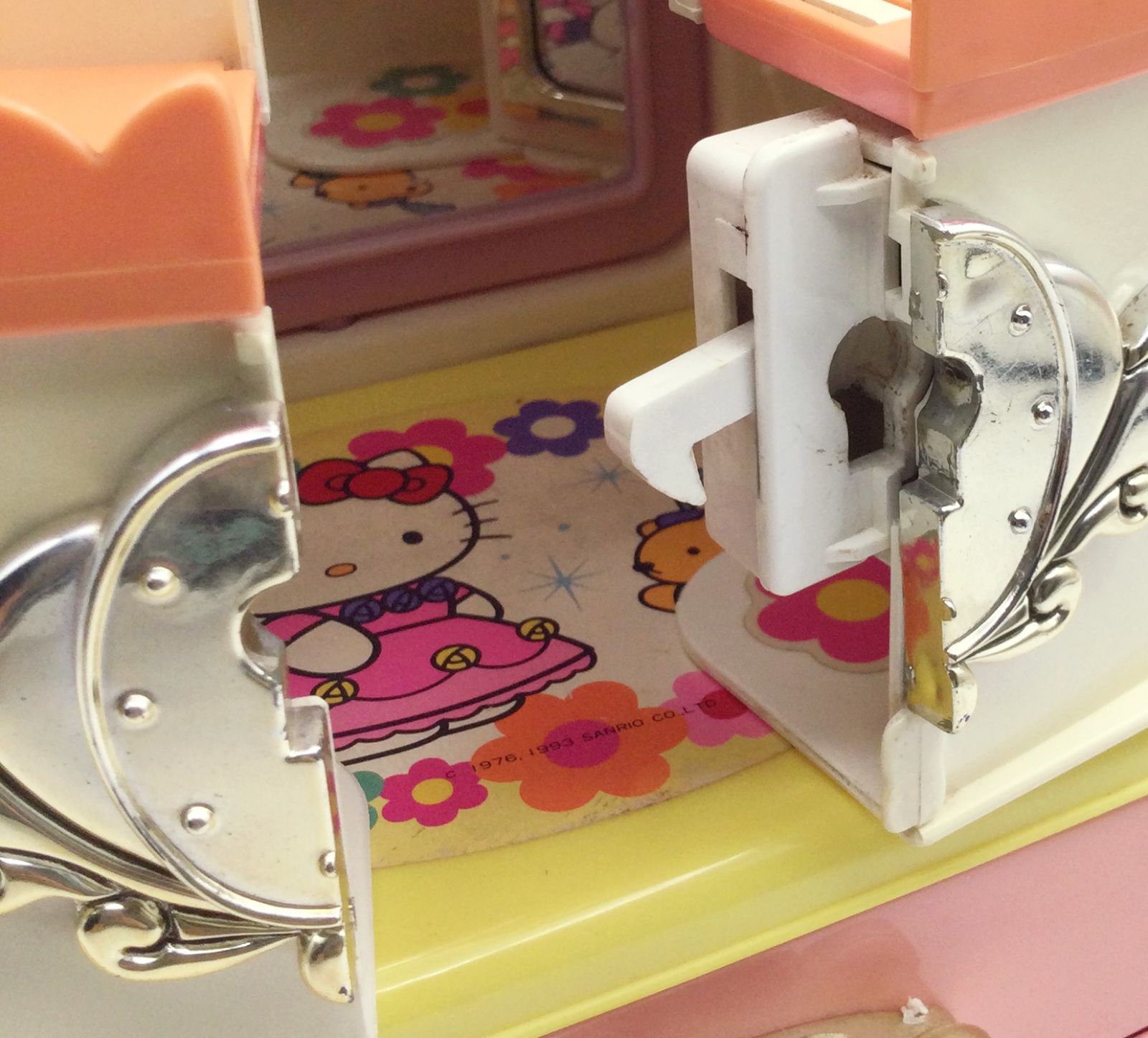 ハローキティ レトロ お城型ミニドレッサー サンリオ ジュエリー