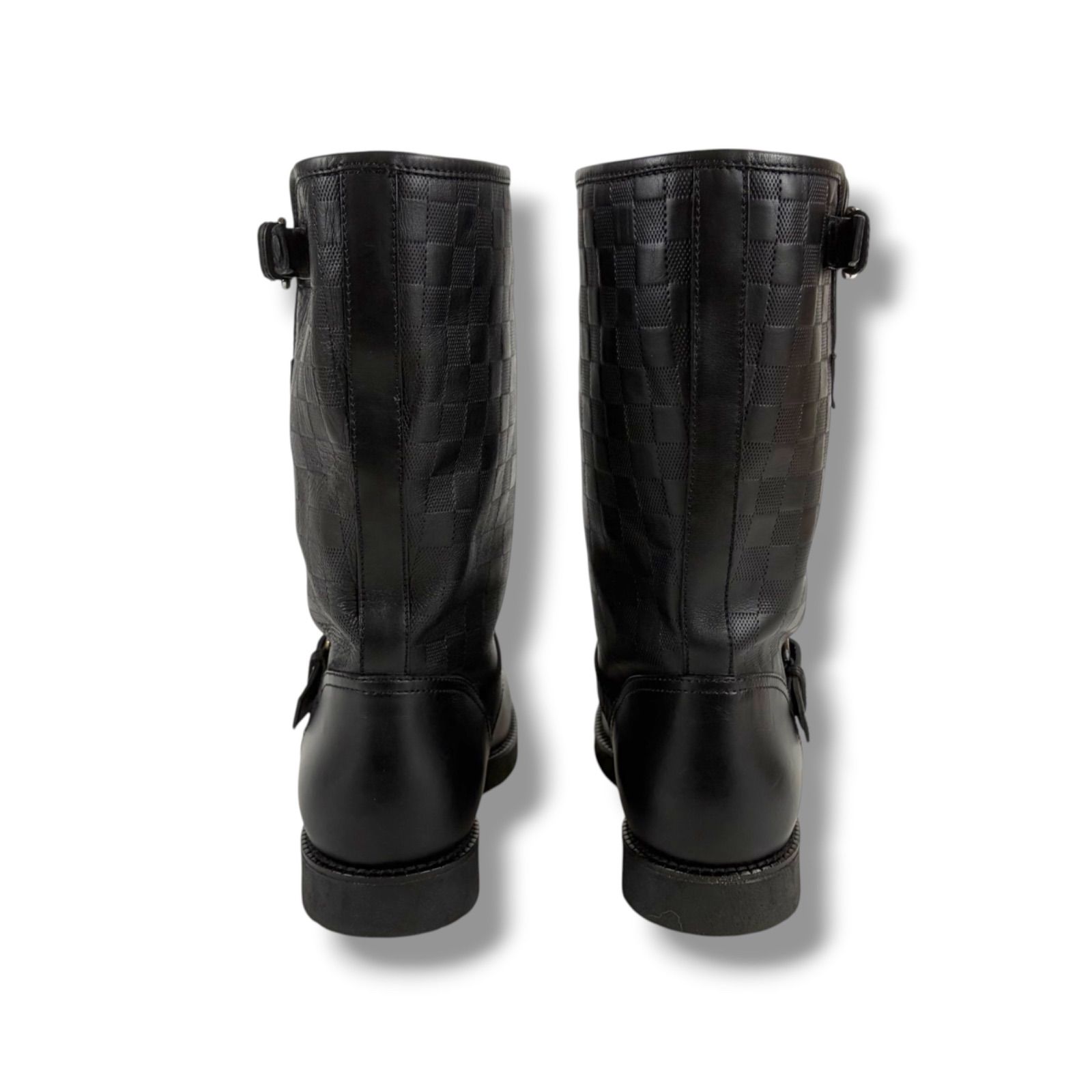 Louis Vuitton ダミエ エンジニアブーツ レザー シューズ 7.5 LOUIS VUITTON Engineer boots ルイヴィトン エンジニアブーツ バック