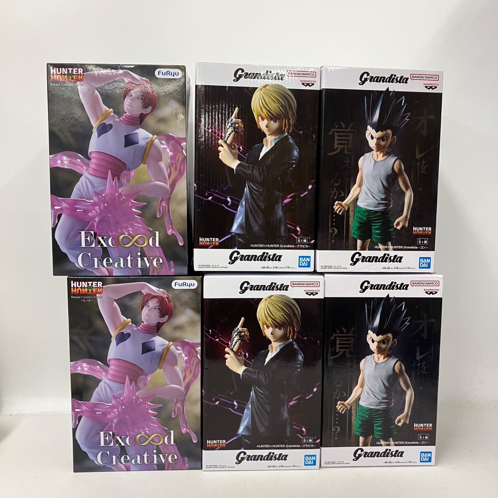Grandista HUNTER×HUNTER ゴン フィギュア 6個セット 未開封 HUNTER HUNTER Grandista ゴン 他フィギュア 6個セット LF9G88