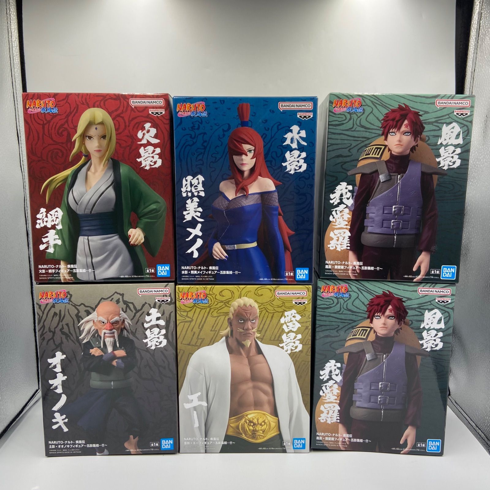 NARUTO ナルト 疾風伝 6点セット 水影・照美メイ 風影・我愛羅 火影