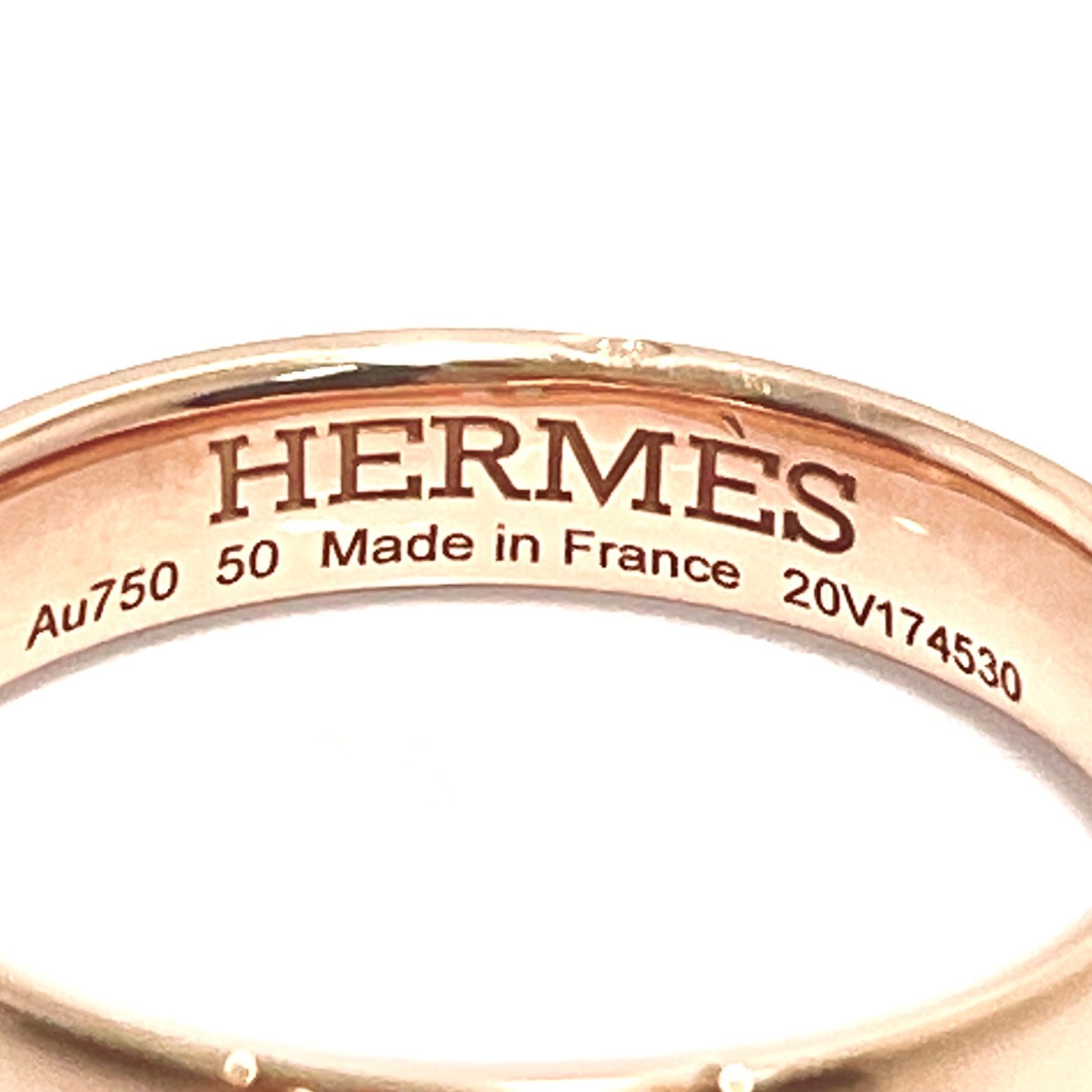 HERMES / エルメス エヴァー・ヘラクレス ダイヤリング 750PG #50