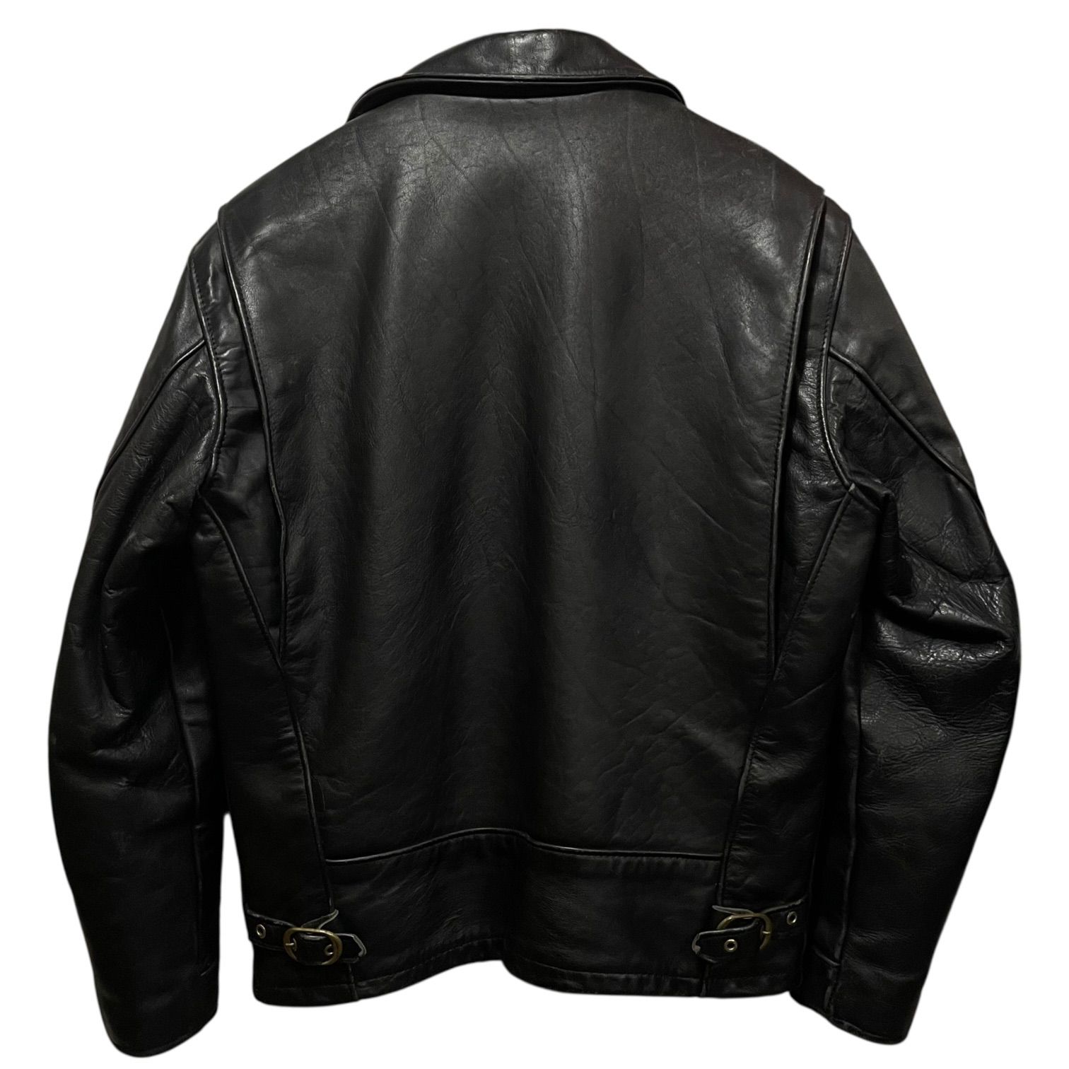 USA製 Schott Single Leather Jacket 黒 38 ショット シングルレザー